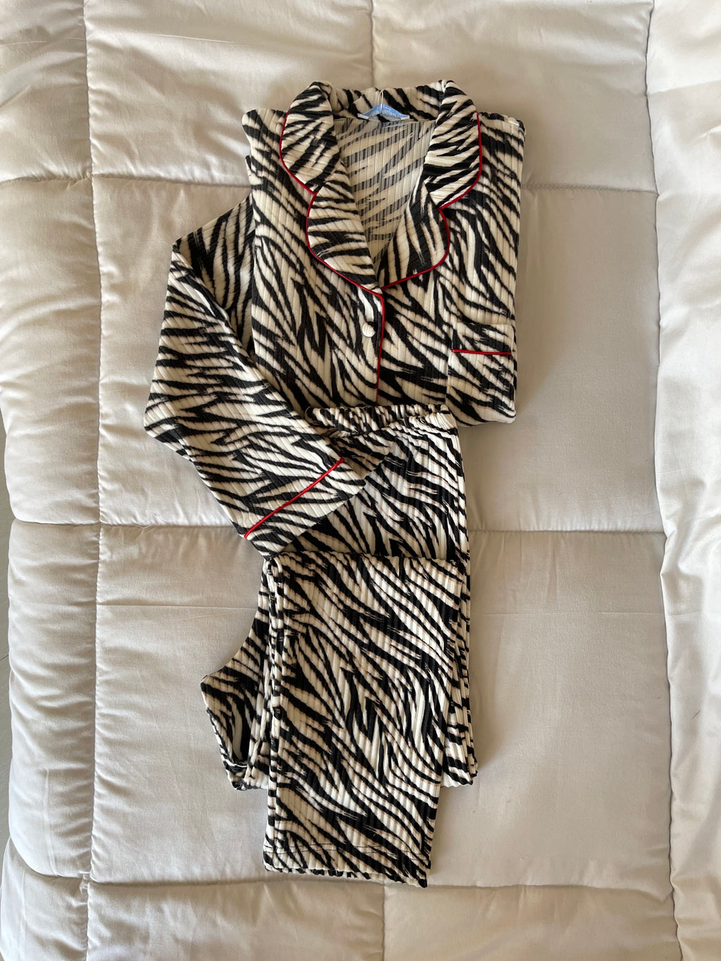 Zebra patterned pajama