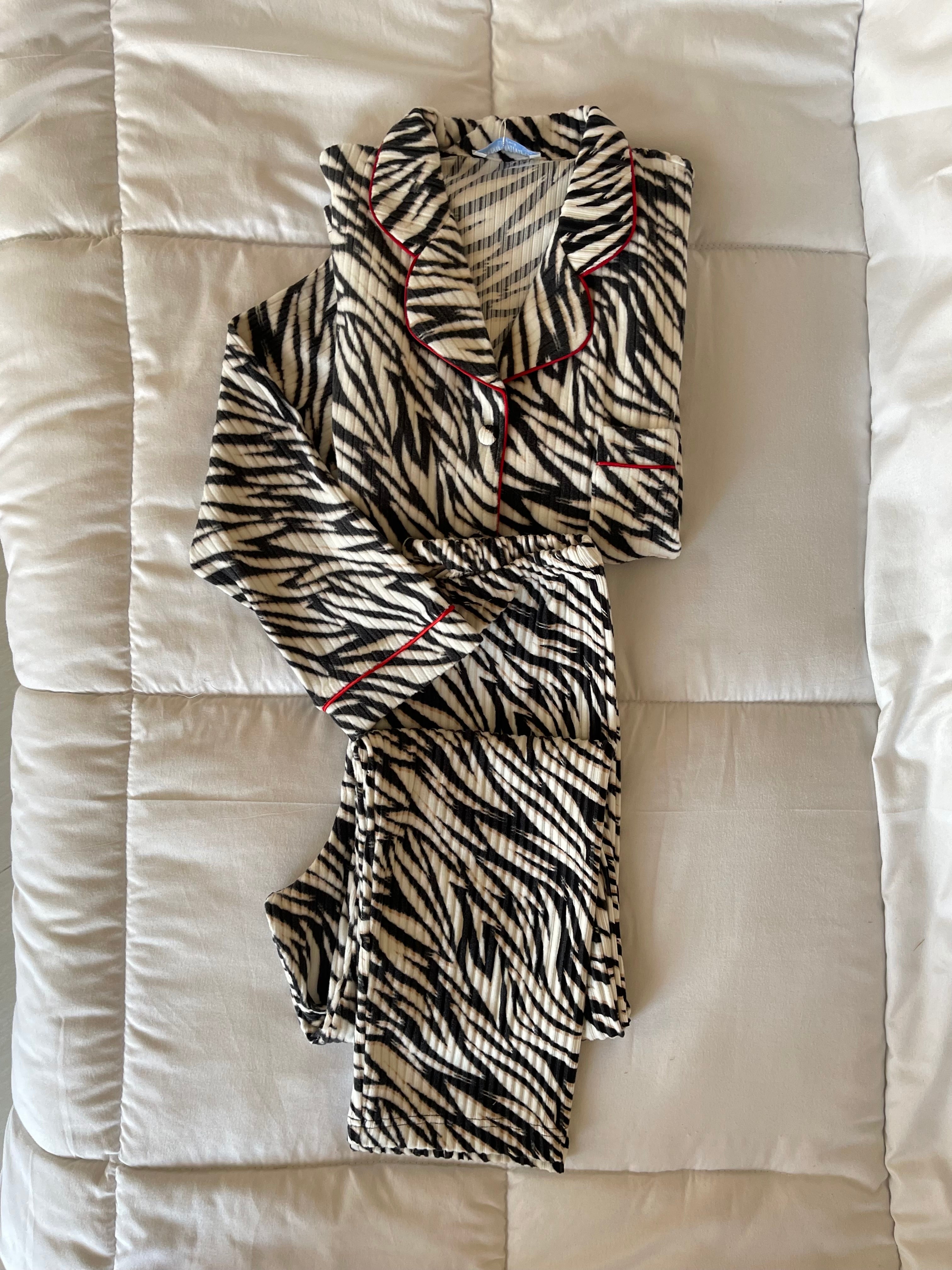 Zebra patterned pajama