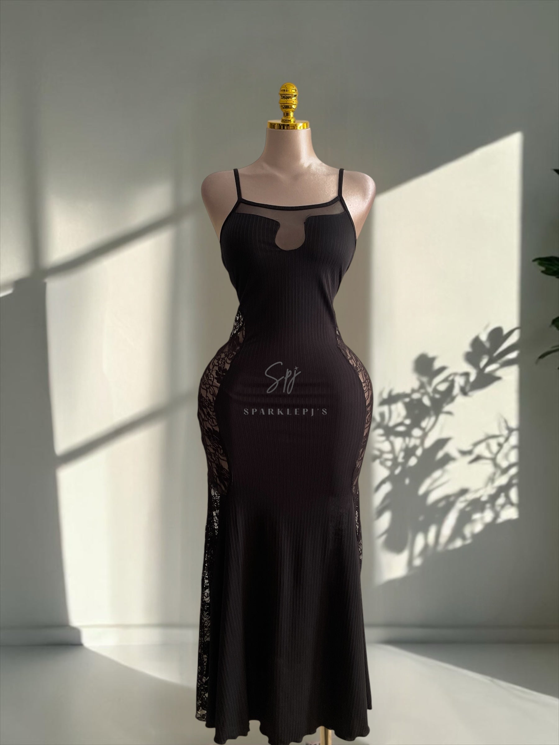 Midnight Lace 2-Piece Nightwear Set