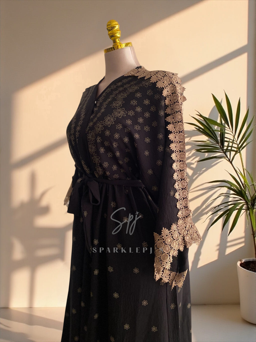 Midnight Lace Maxi Nightshirt