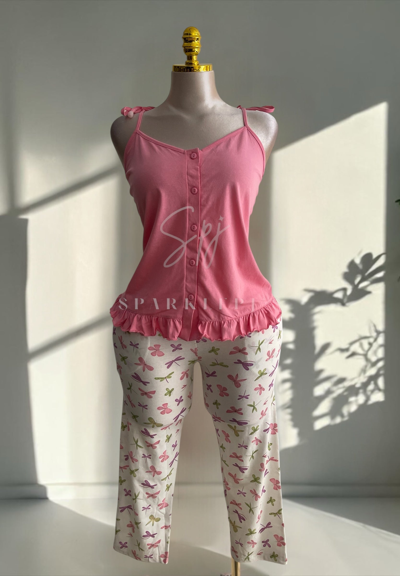 Soft Button Pentacour Pajama Set