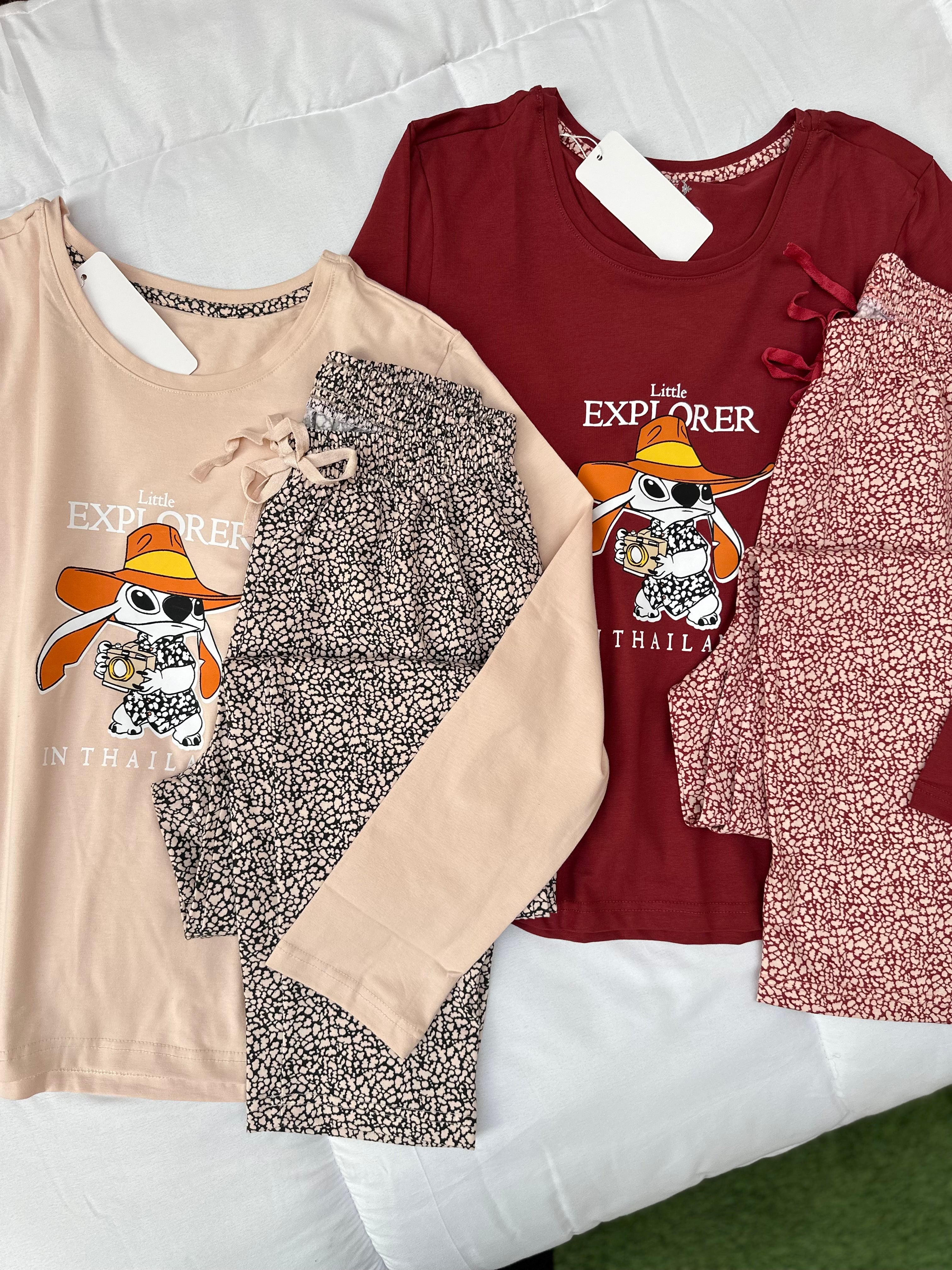 Little Explorer Stitch Full-sleeved PYJ