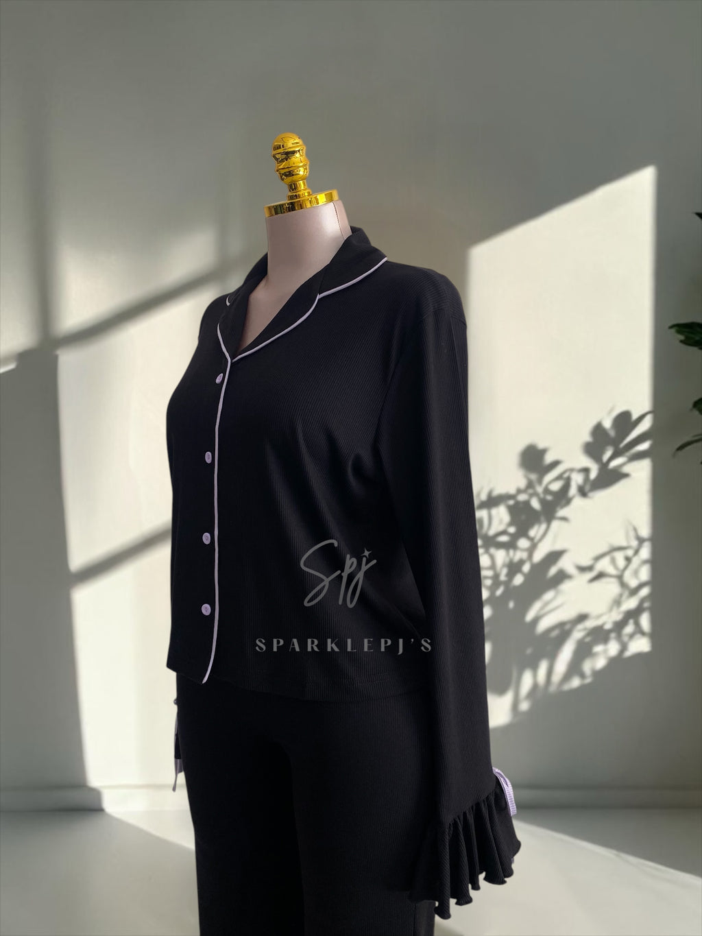 Ribbon Detail Pajama Set