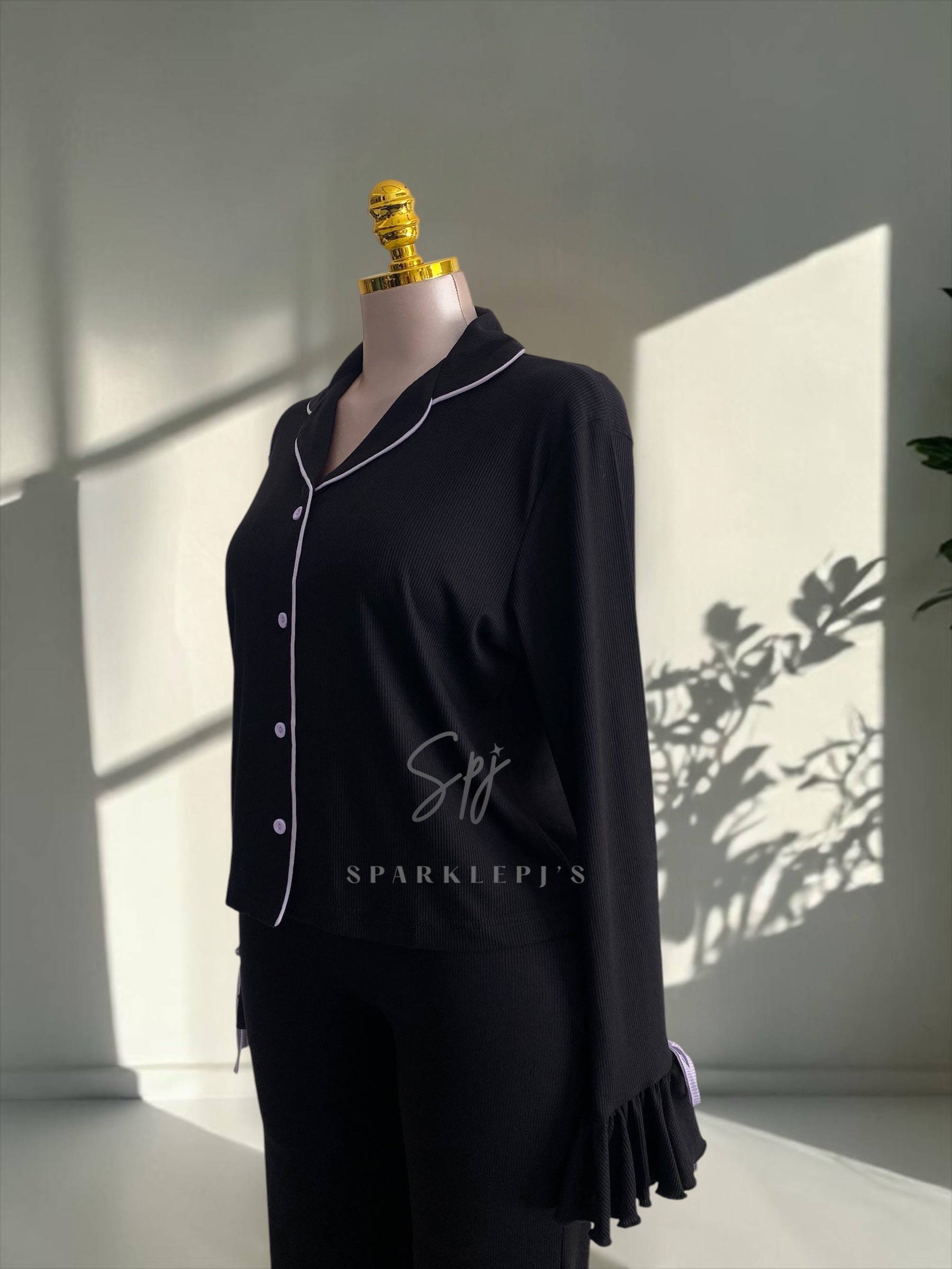 Ribbon Detail Pajama Set
