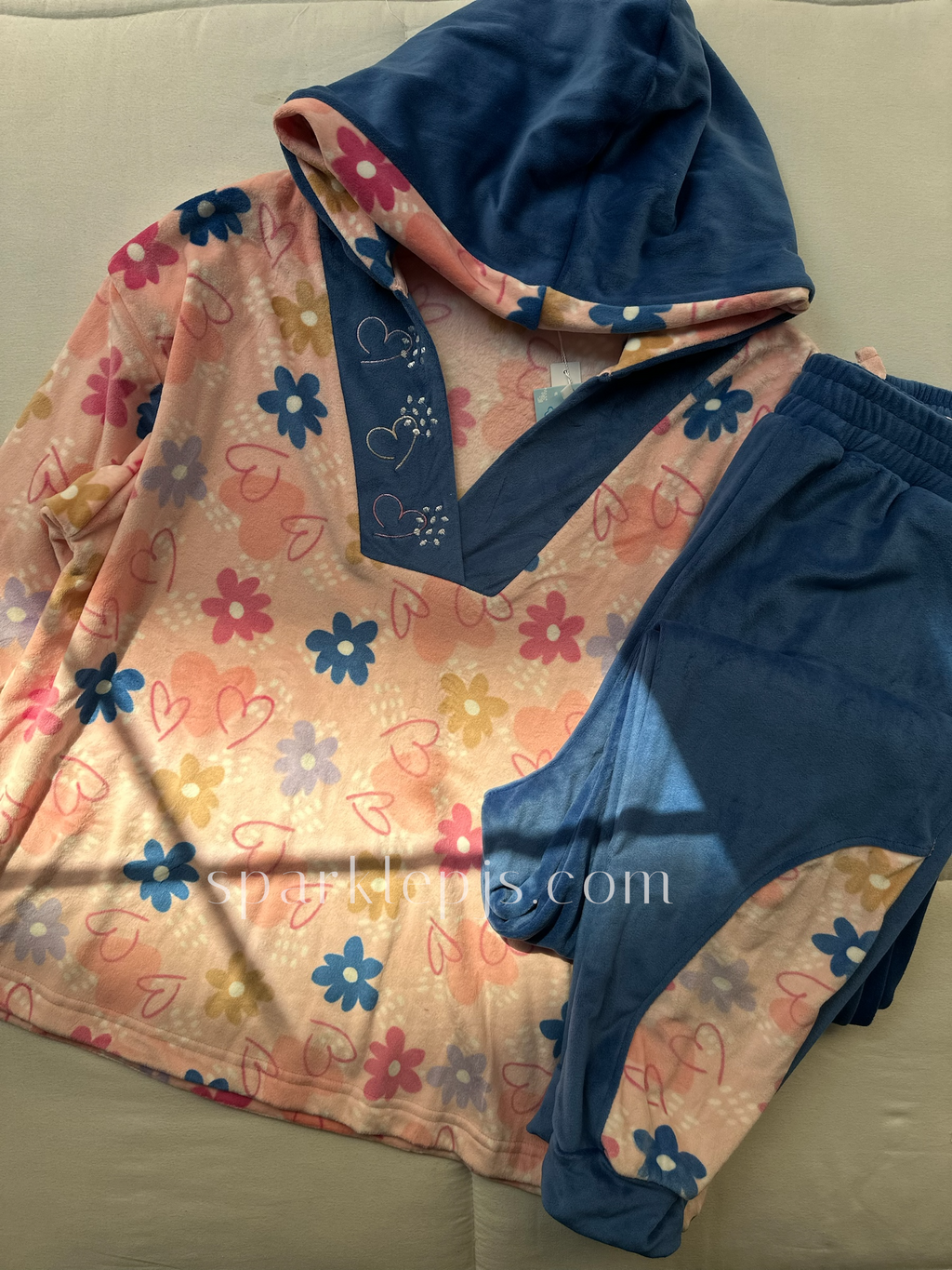 Cute Bloom Hoodie Set