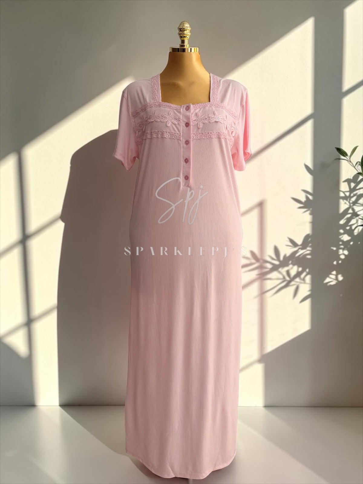 Lace Comfort Maxi Dress – Sparkle Pj's