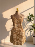 Golden Bloom Night Dress