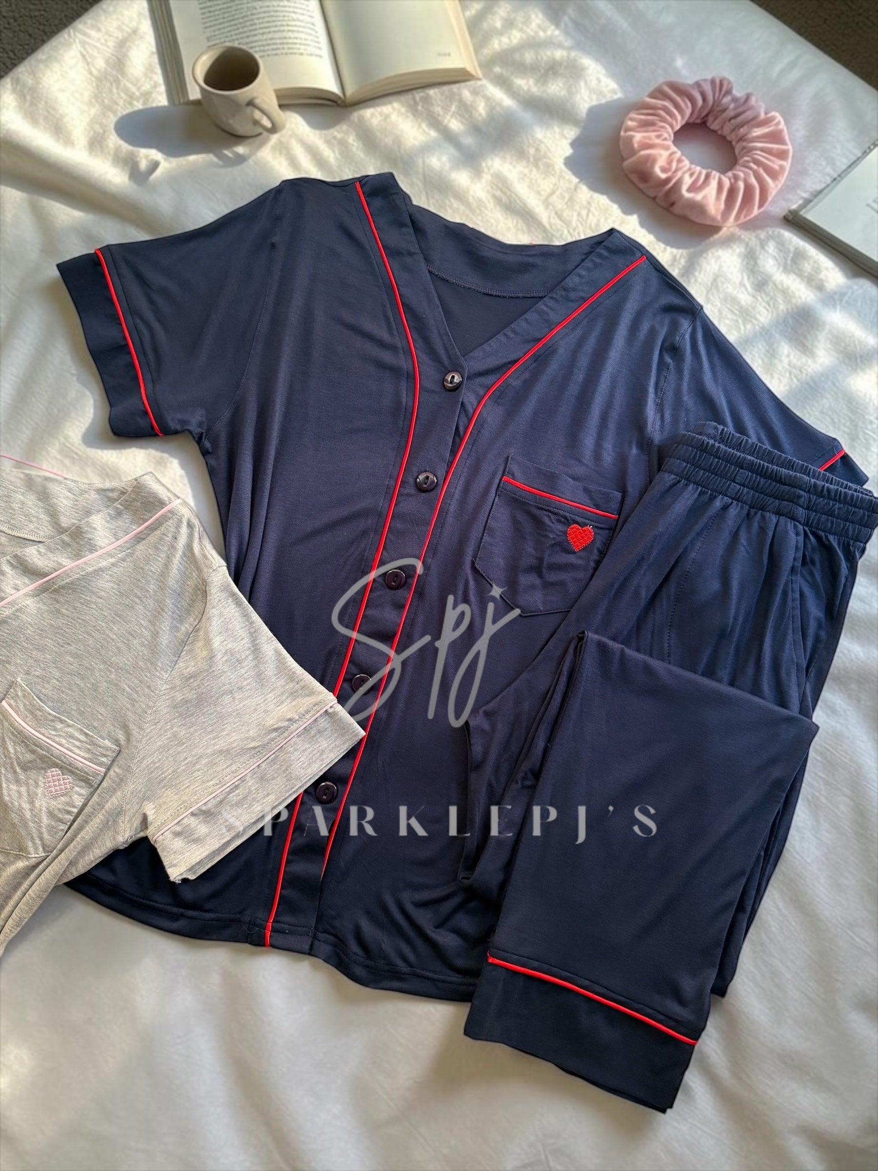 Soft Cotton Button Pajama Set
