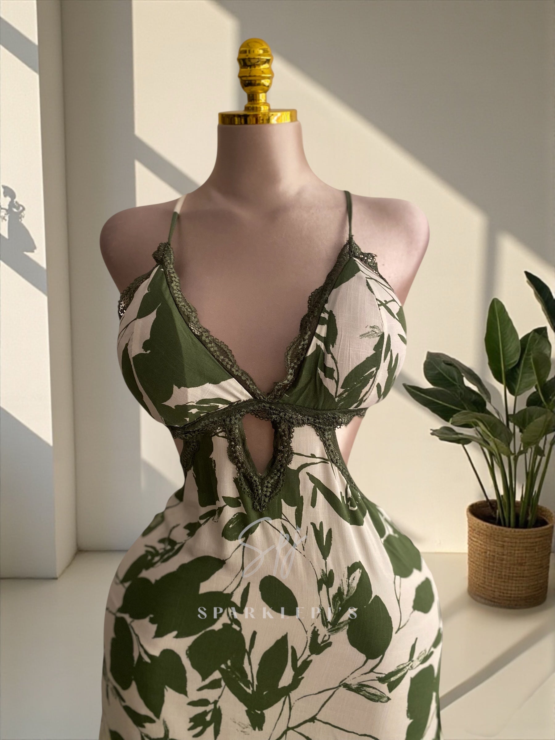 Olive Bloom Nightdress