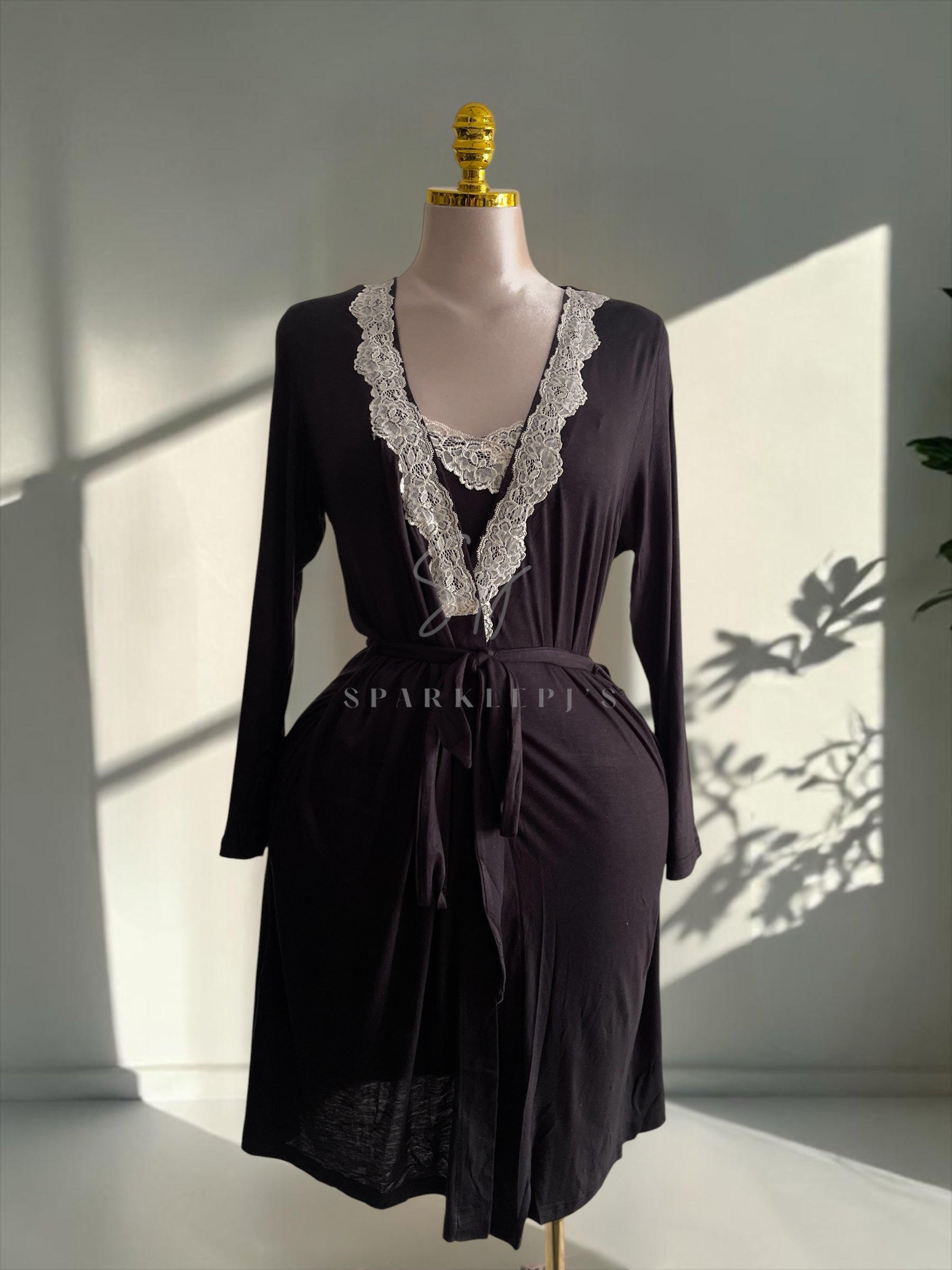 Lace Nightshirt & Robe Set