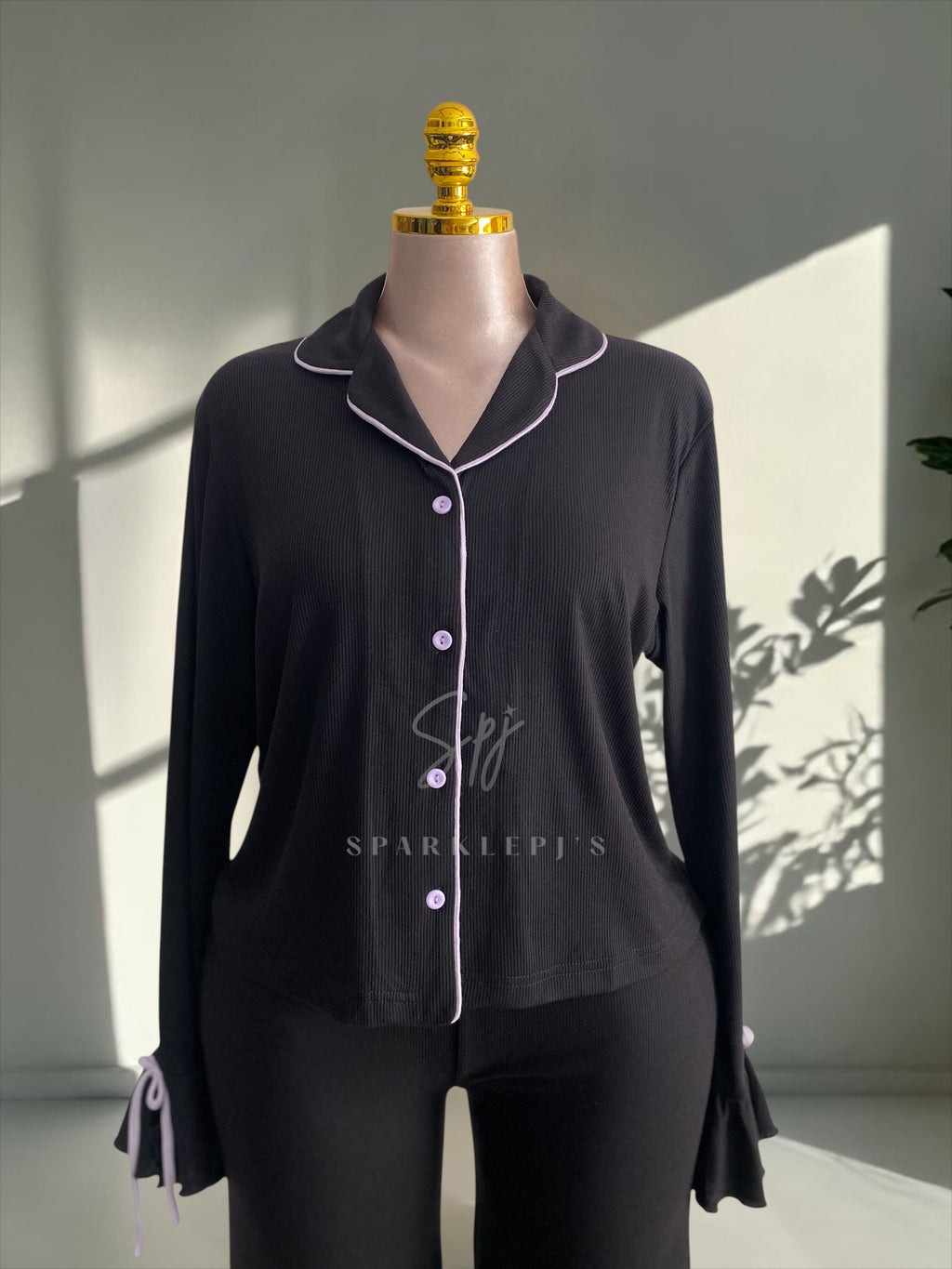Ribbon Detail Pajama Set