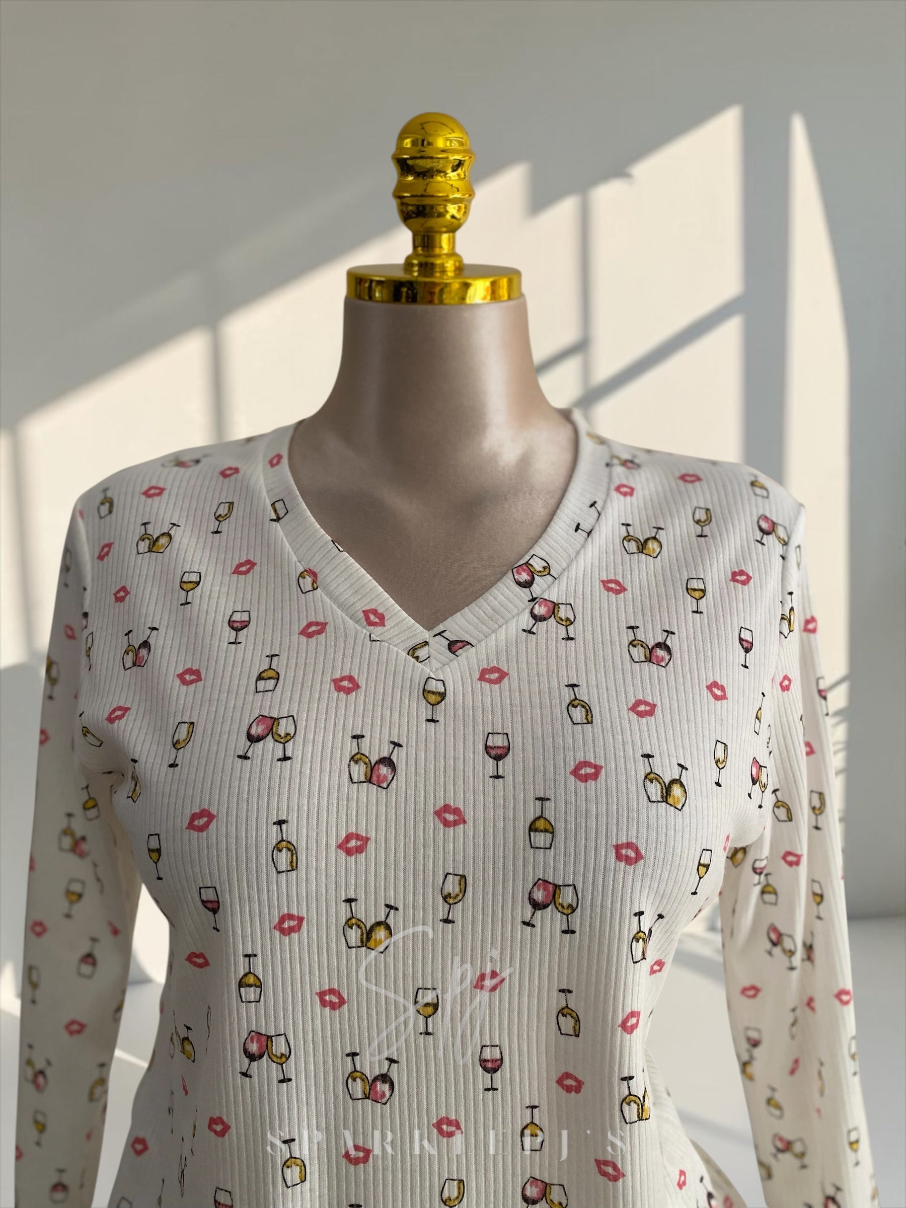 Soft Ribbed Pajama Set