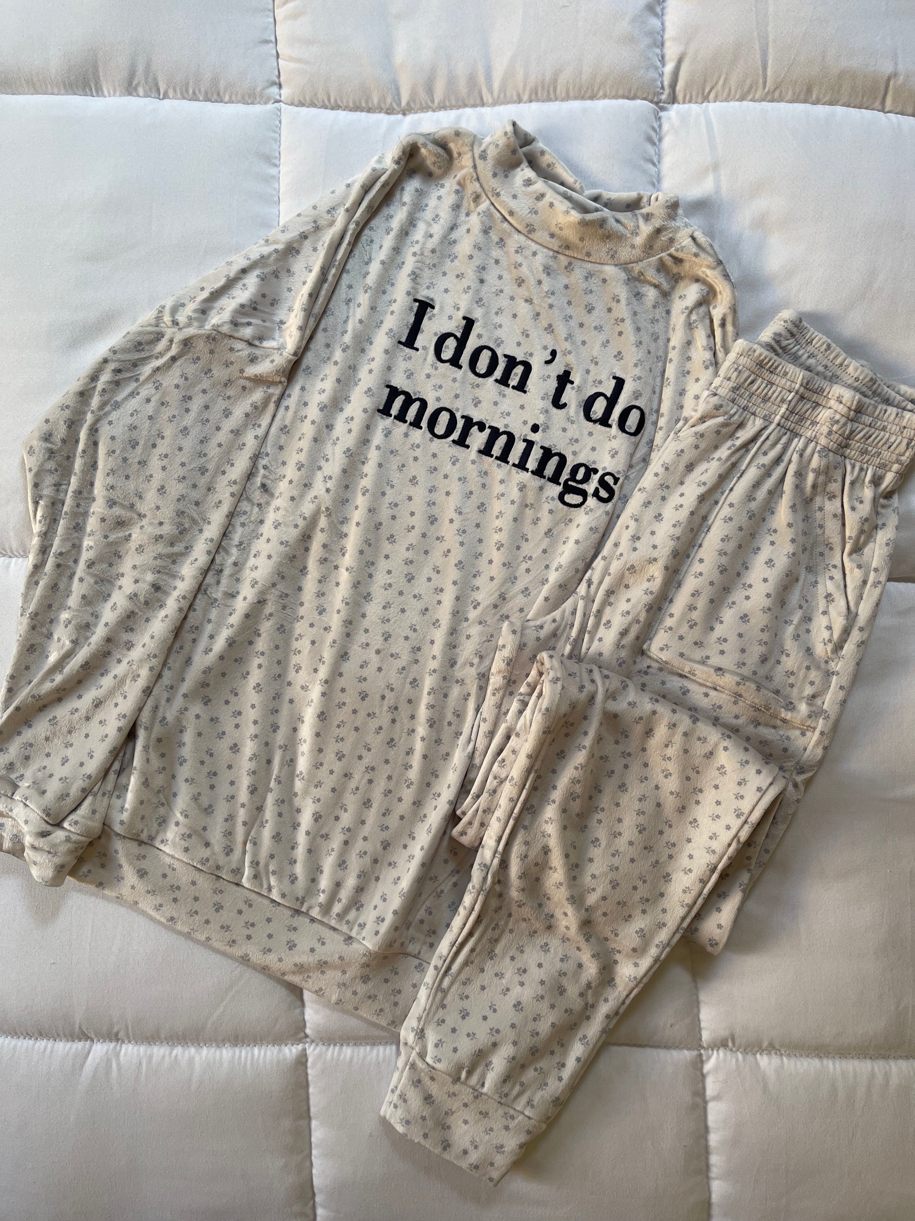 I can’t do mornings