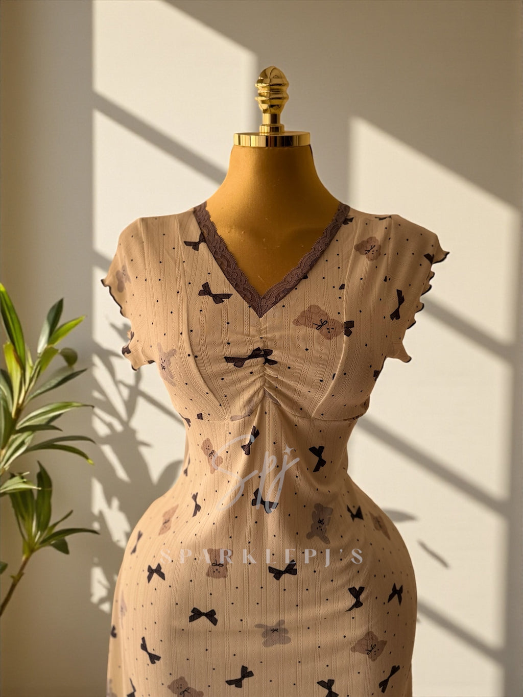 Teddy Bow Nightdress