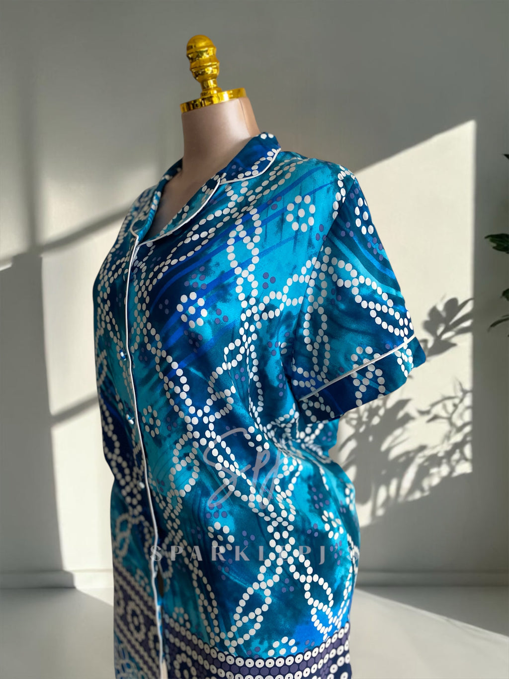 Ocean Breeze Button Nightshirt