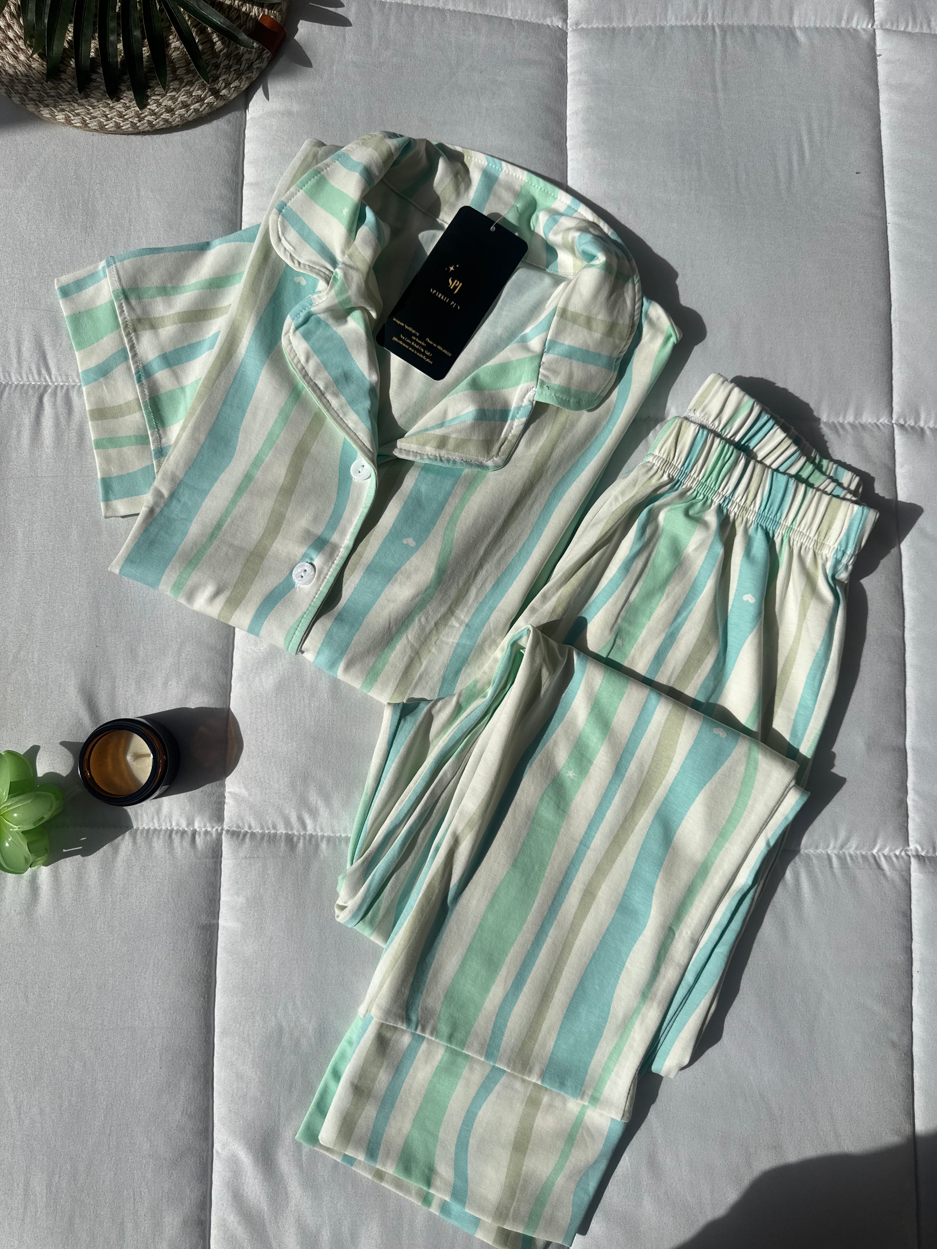 Mint waves pjamas