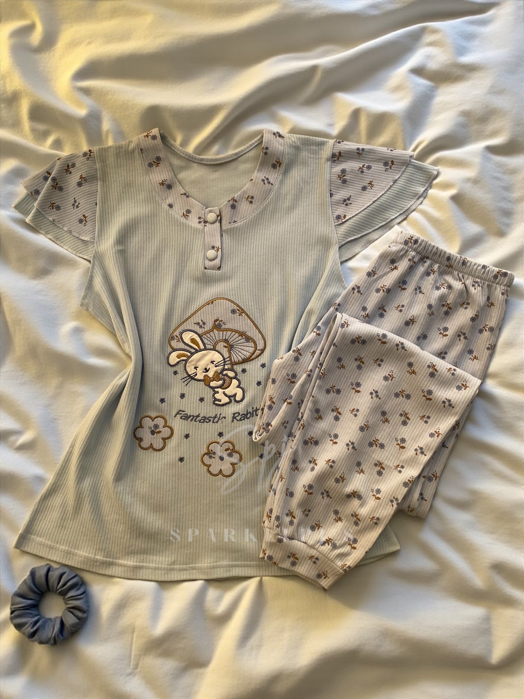 Cute Rabbit Pajama Set
