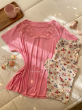 Sweet Blossom Maternity Pantacour Set