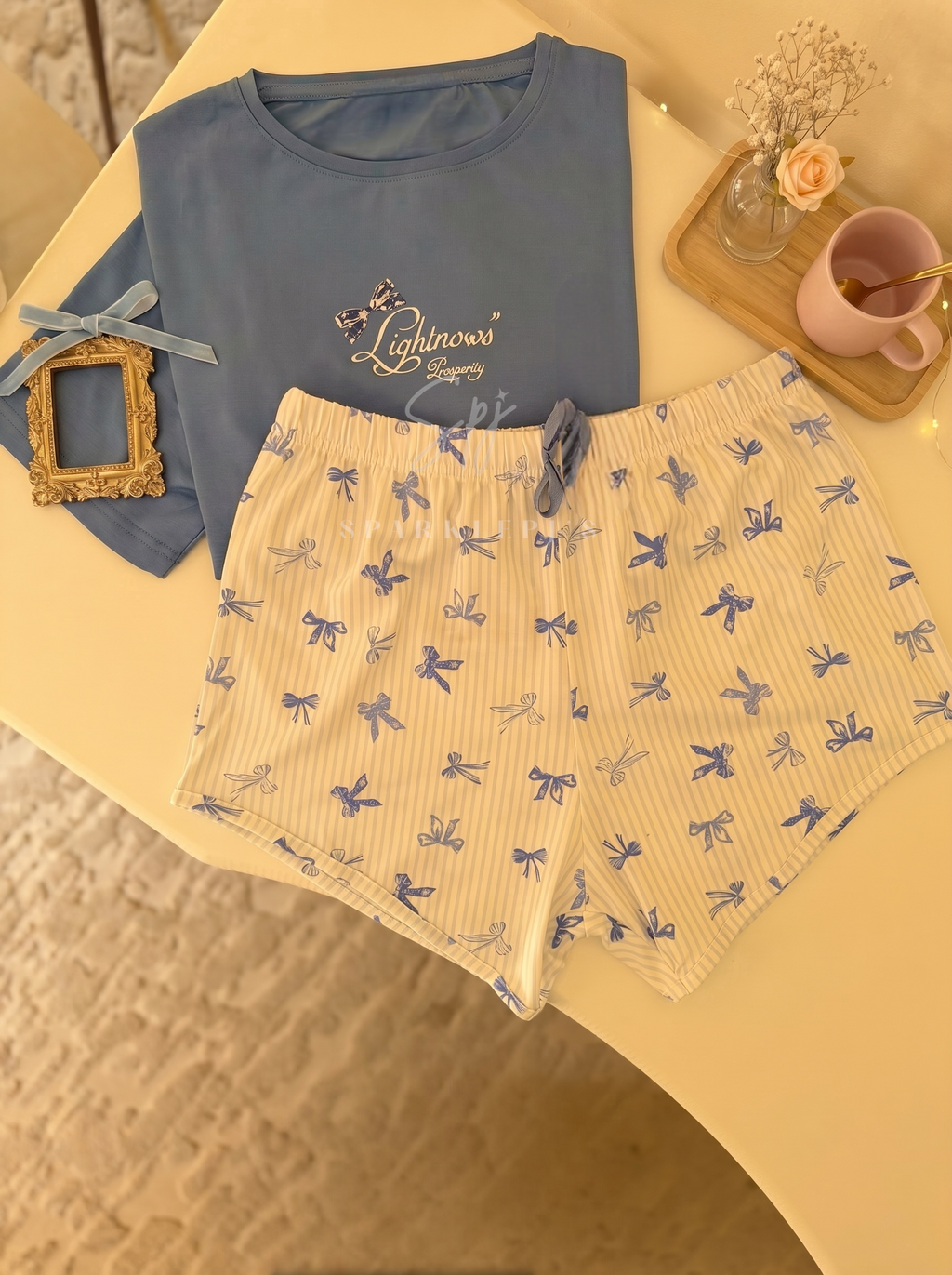 Lightnows Ribbon Dreams Pajama Set
