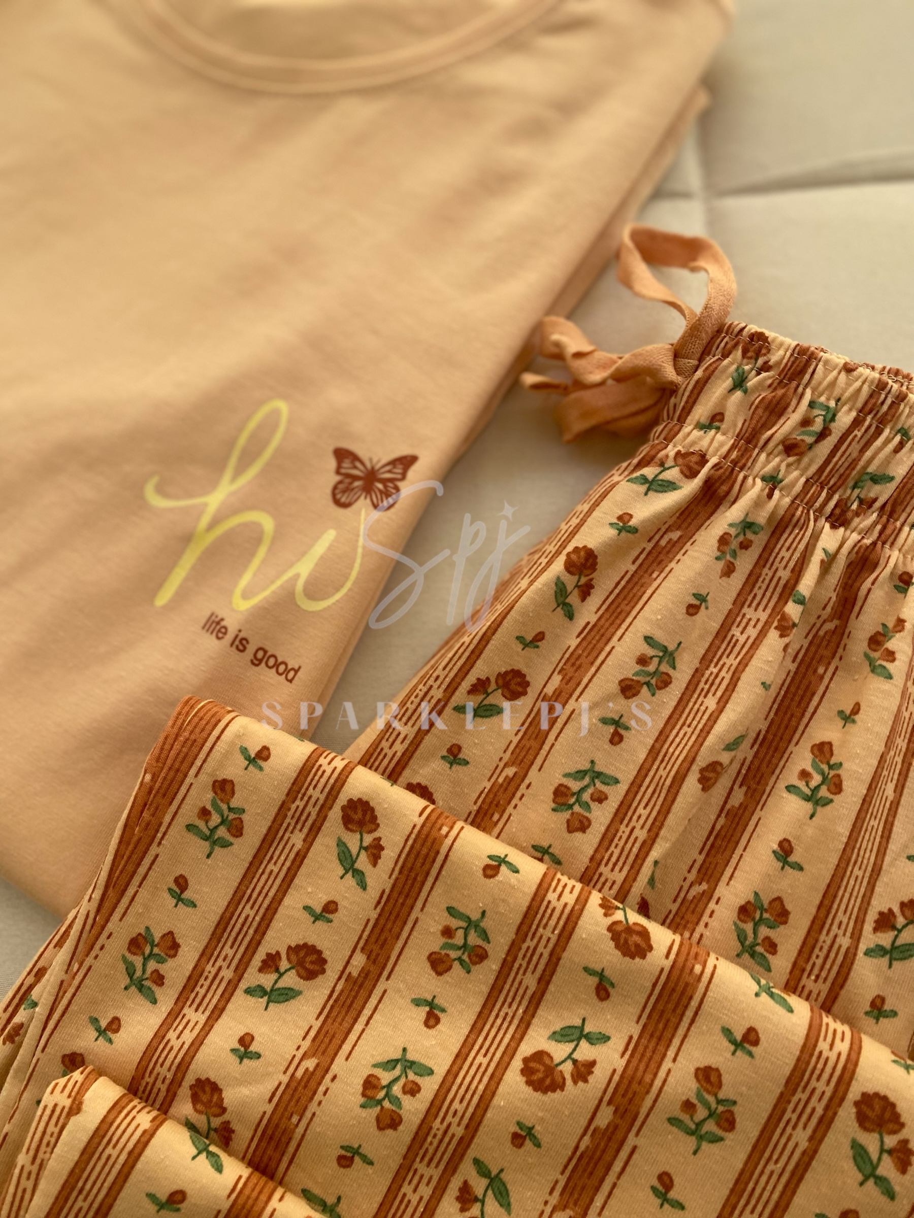 Butterfly Bliss Pajama Set (Long-Pants)