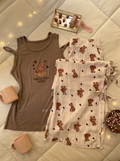 Teddy Side-Tie Pajama Set