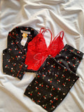 Cherry Love 3-Piece Pajamas (Long-pants)