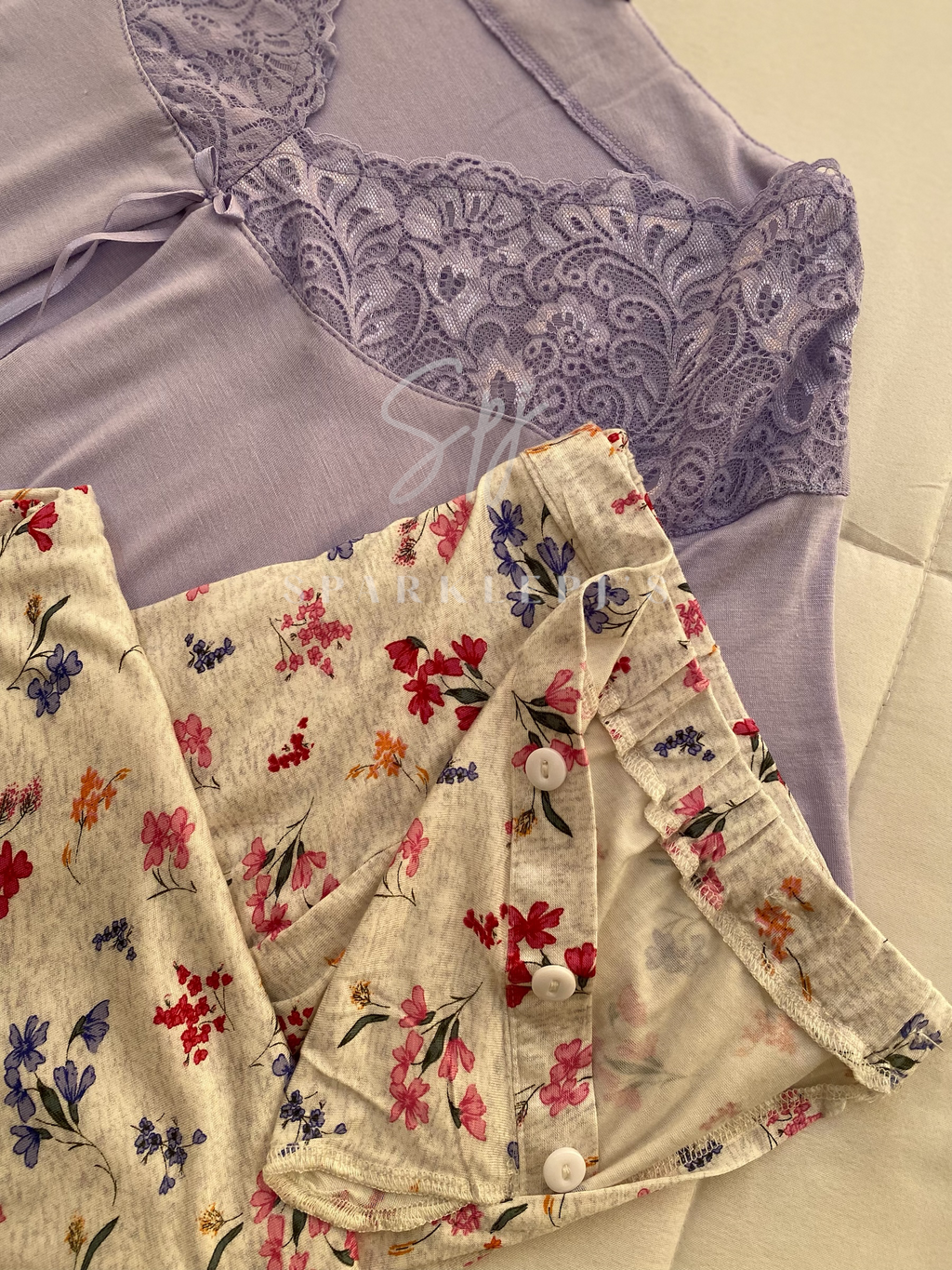Sweet Blossom Maternity Pantacour Set