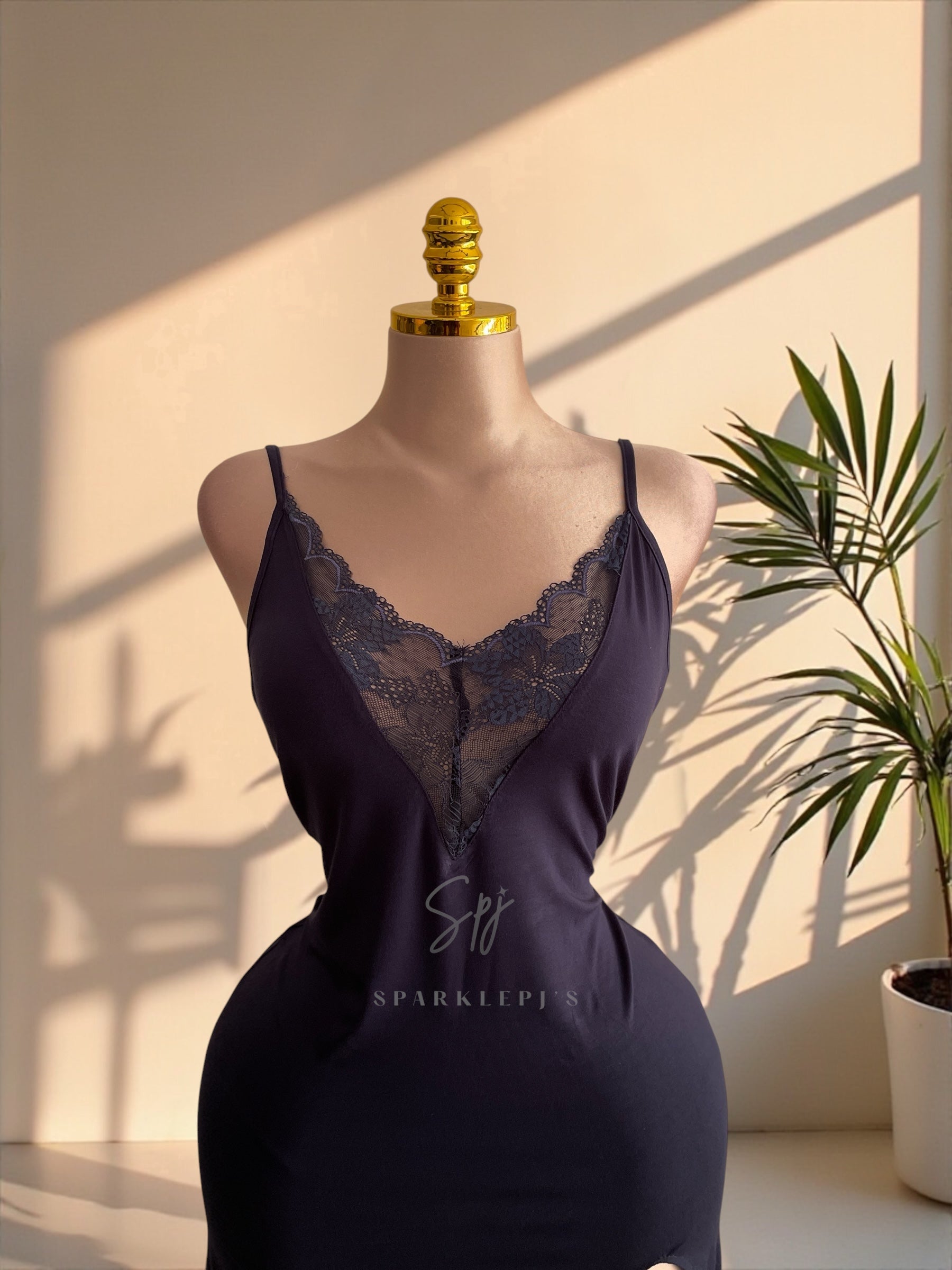 Midnight Lace Sleep Dress