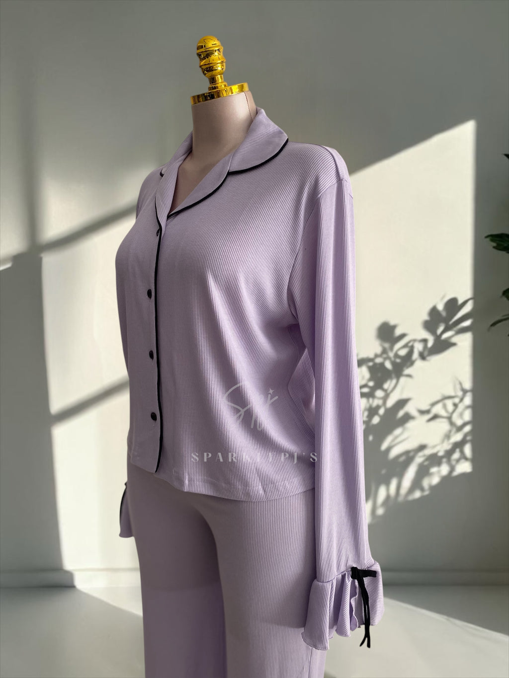 Ribbon Detail Pajama Set