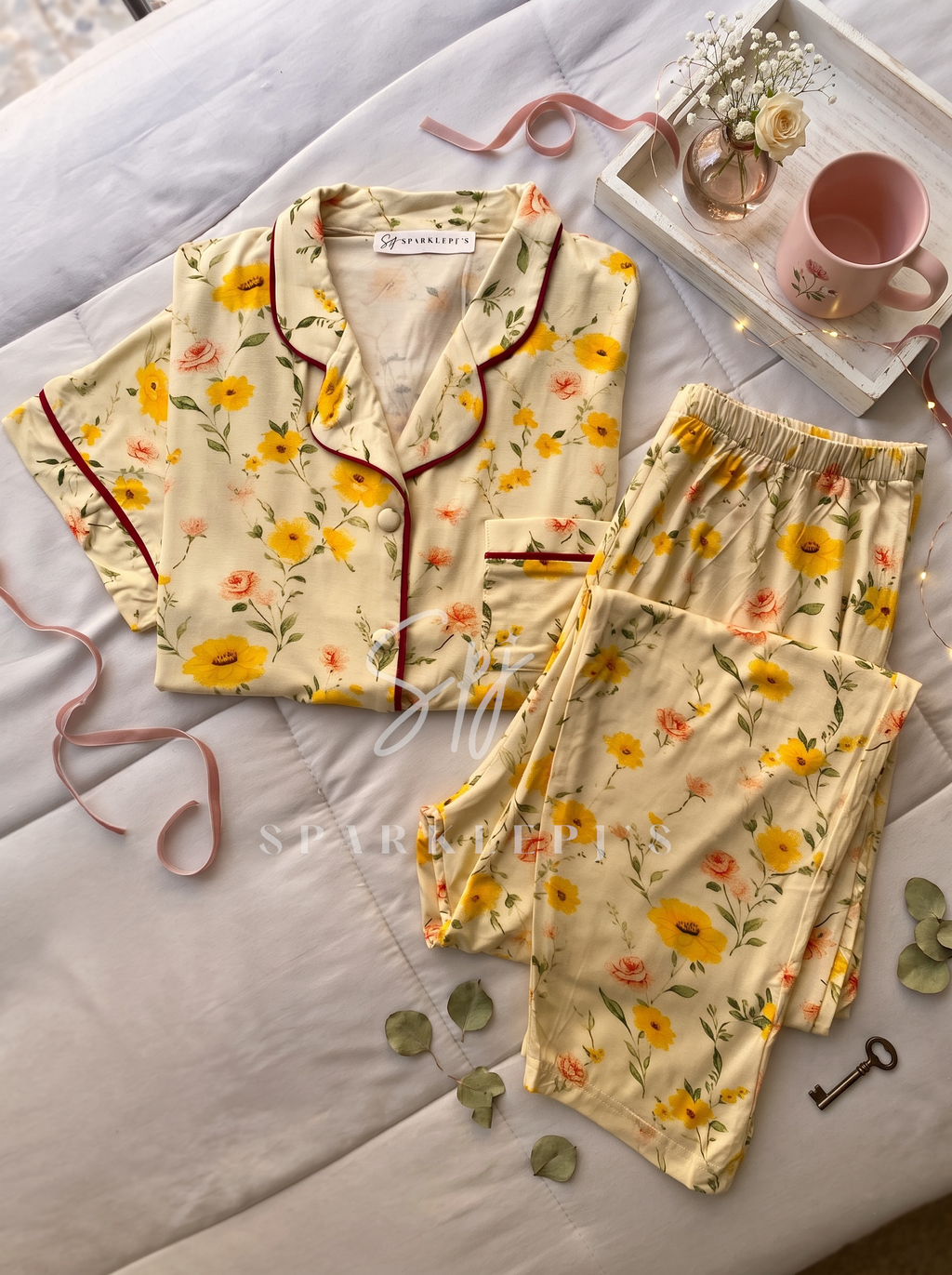 Sunny Bloom Pajama Set