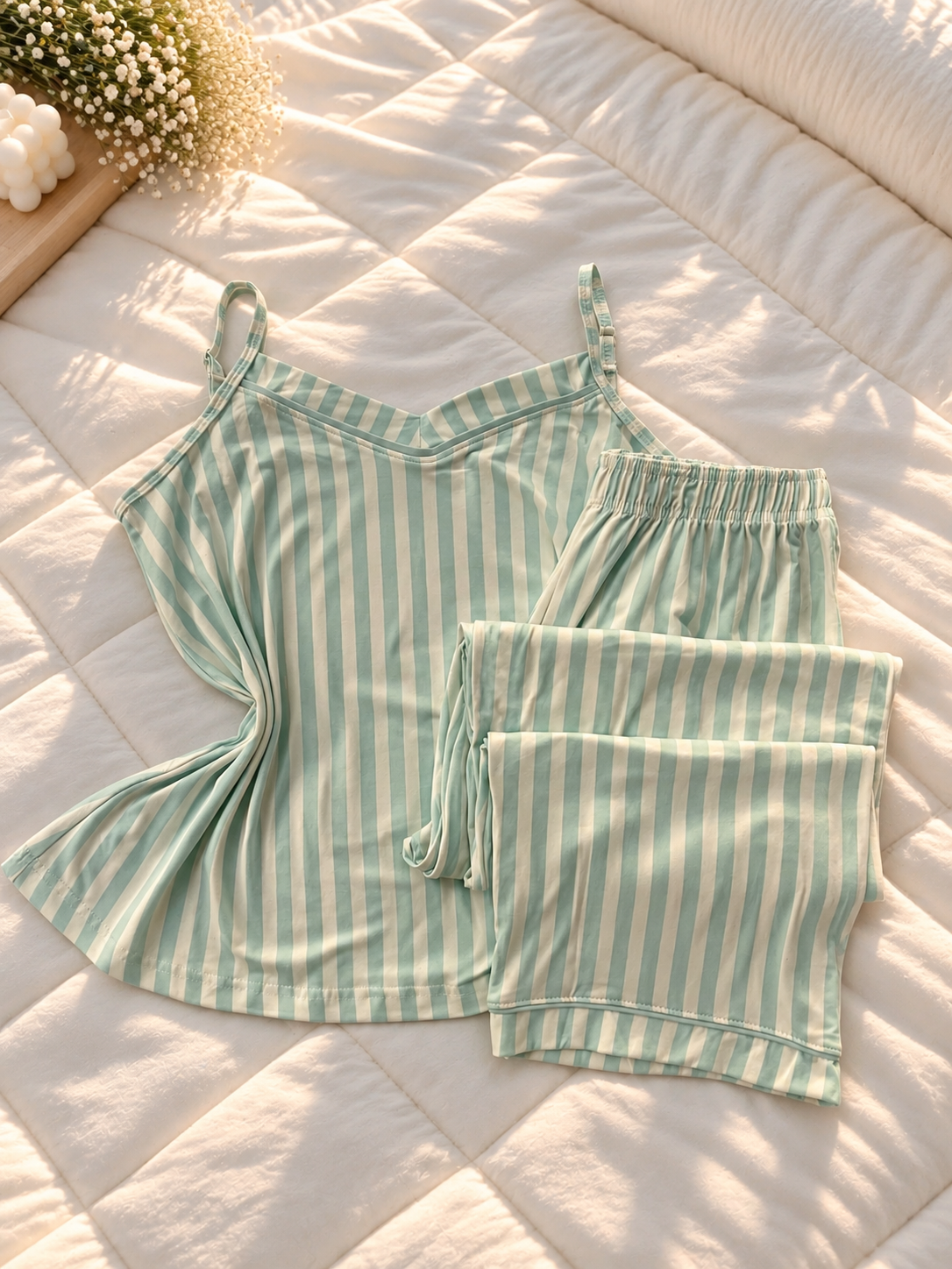 Soft Stripe Pajama Set