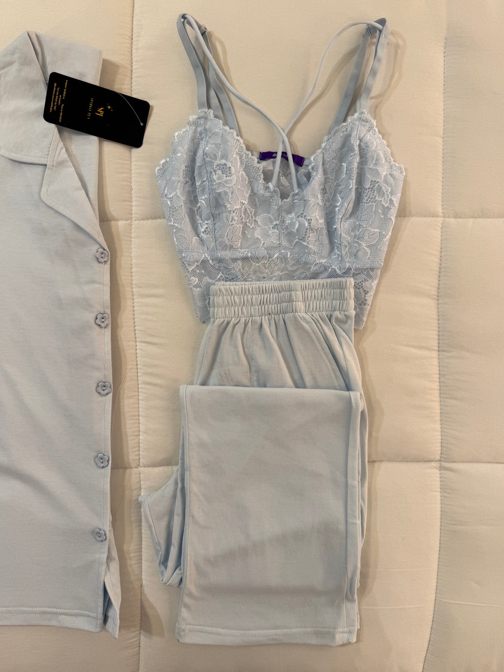 Romantic Lace Lounge 3 Pieces Set