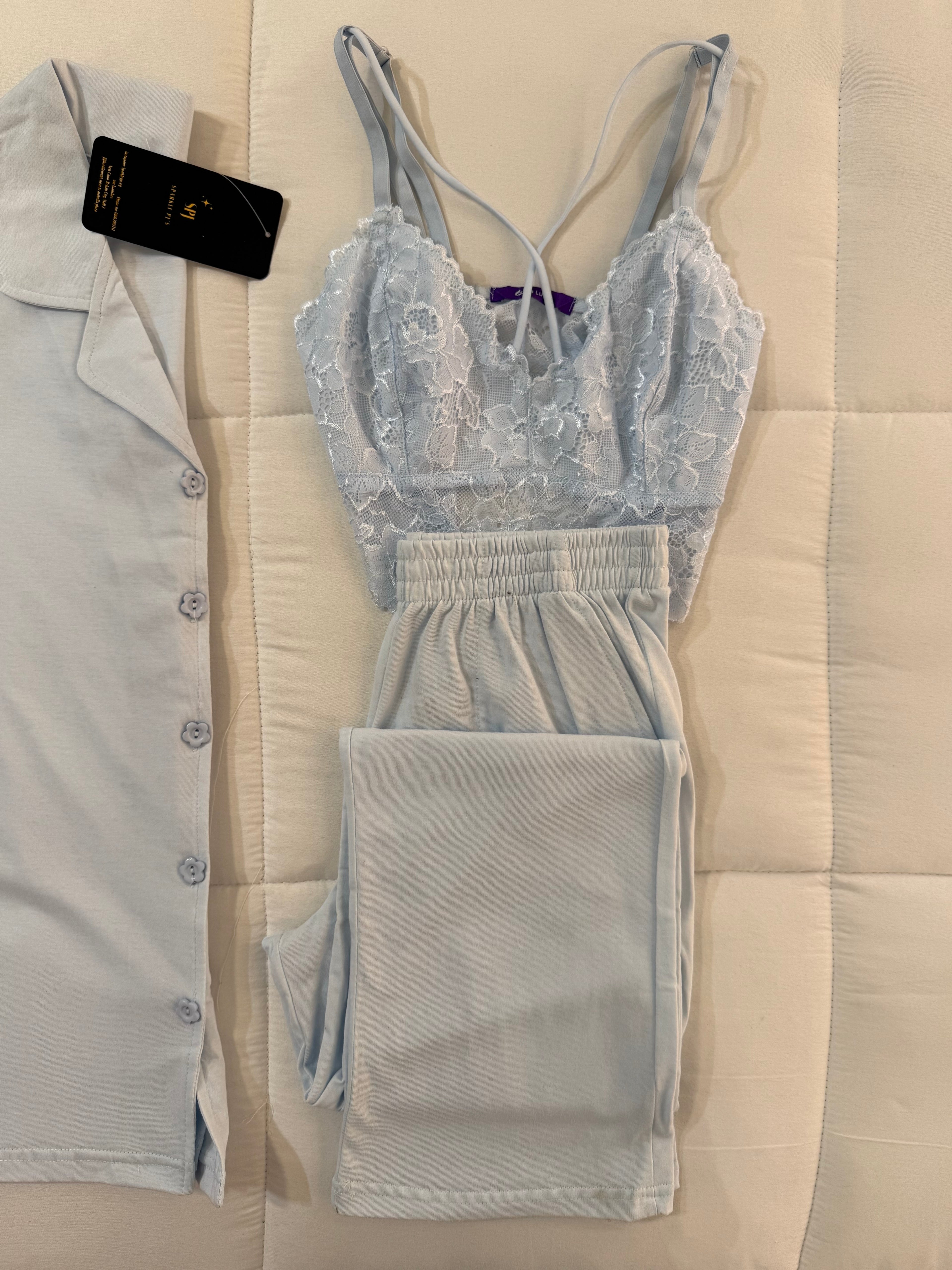 Romantic Lace Lounge 3 Pieces Set
