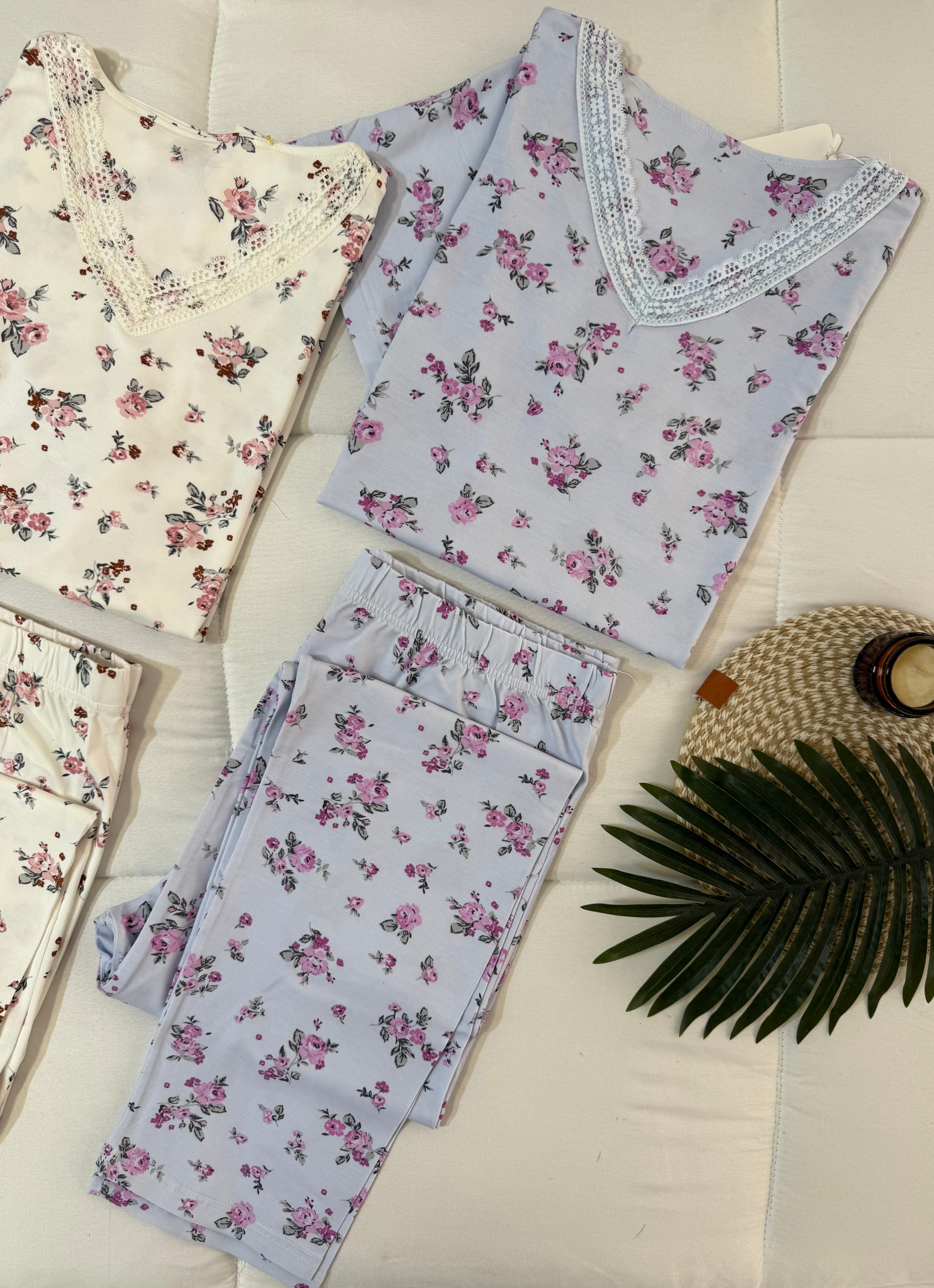 Floral lace pjamas