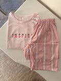 Soft Lines Capri Pajama Set (Short-Sleeve)
