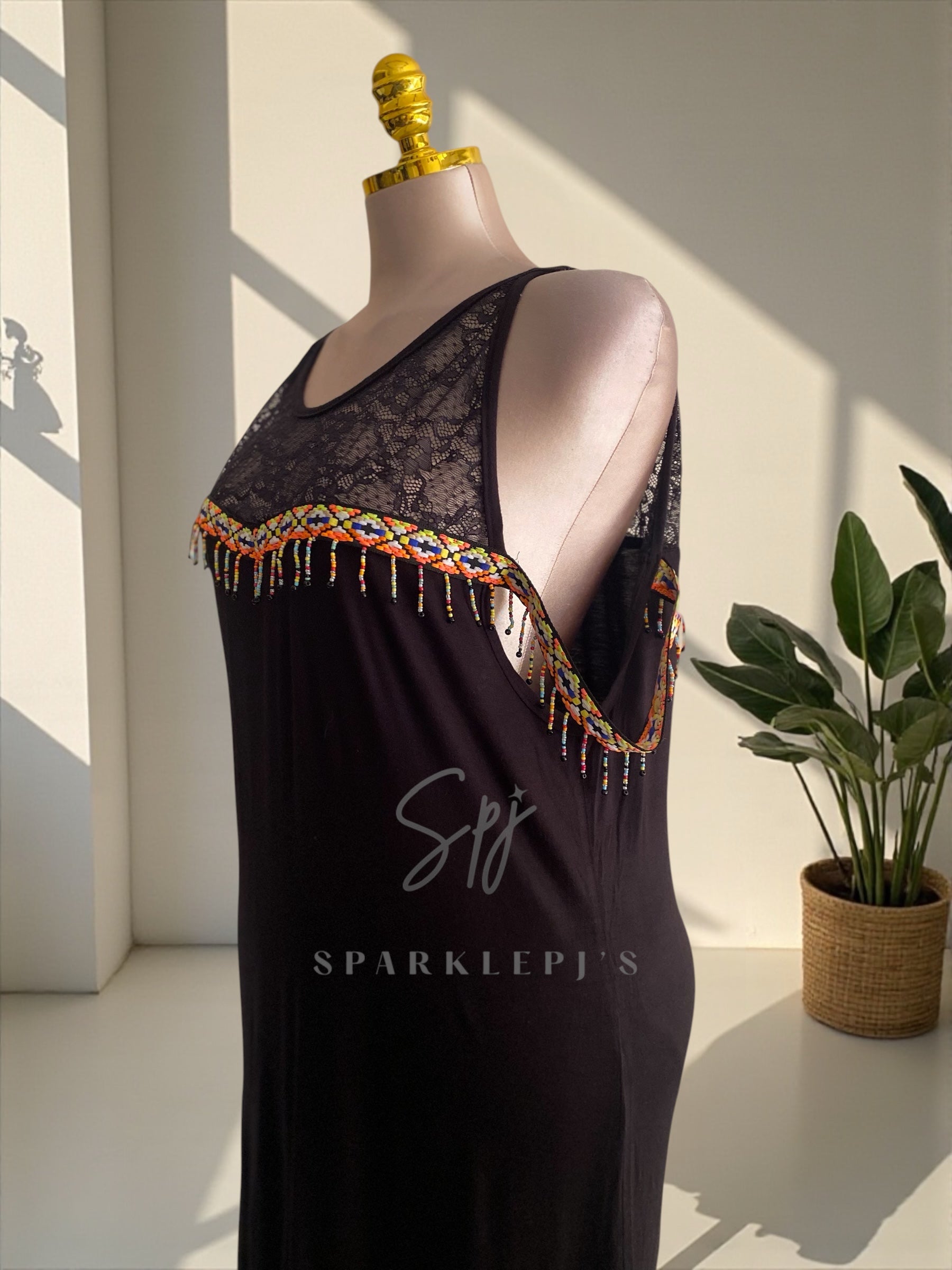 Black lace Nightdress