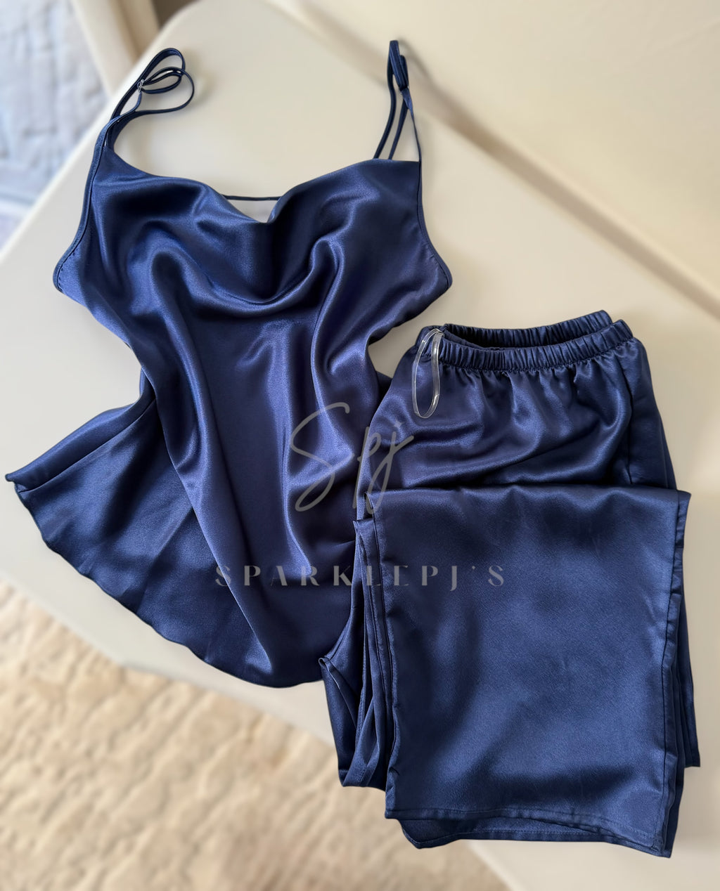 Satin Two-Piece Pajama Set