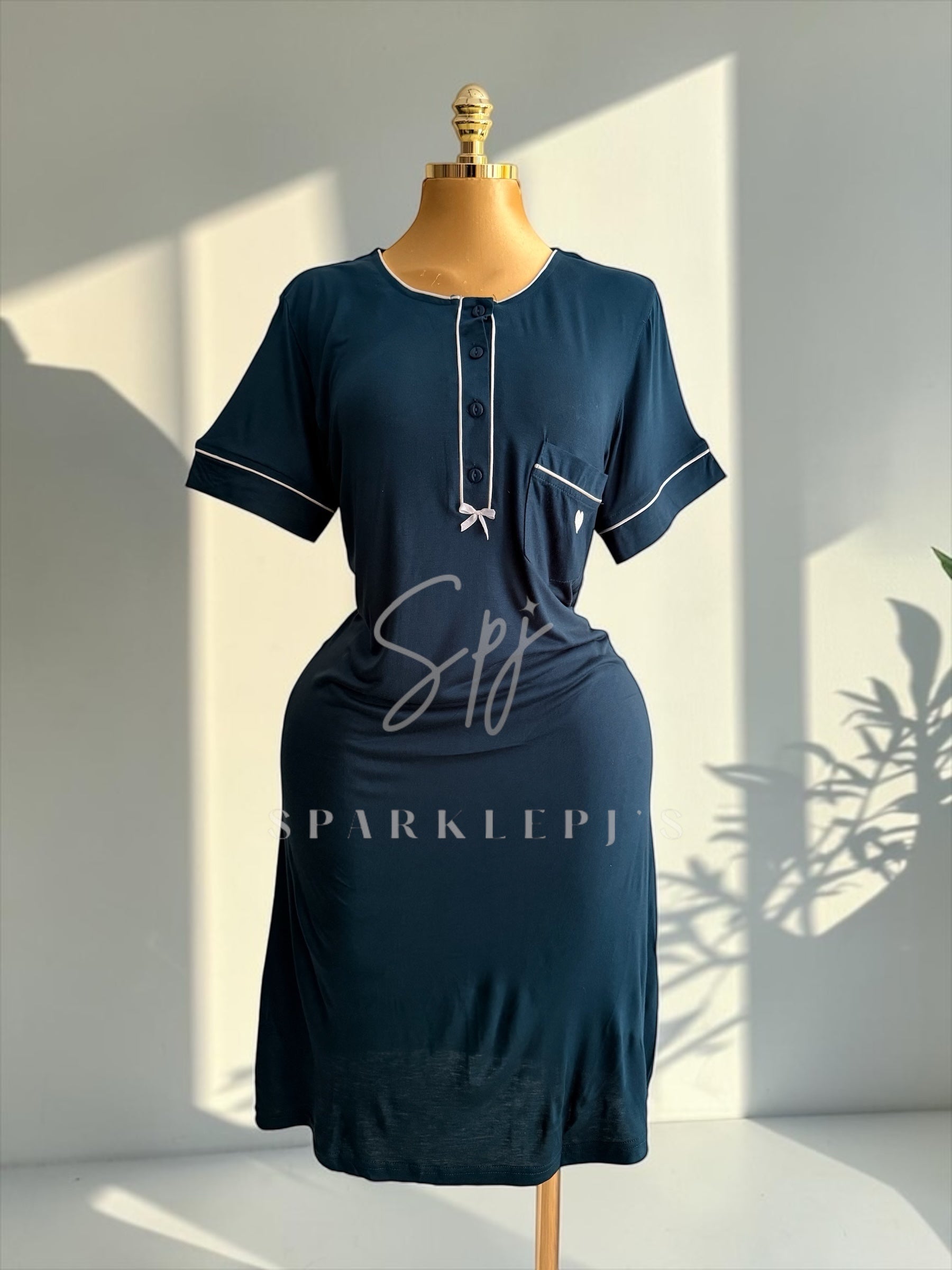 Soft Button Night Dress