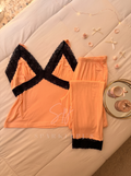Lace Trim Lounge Set