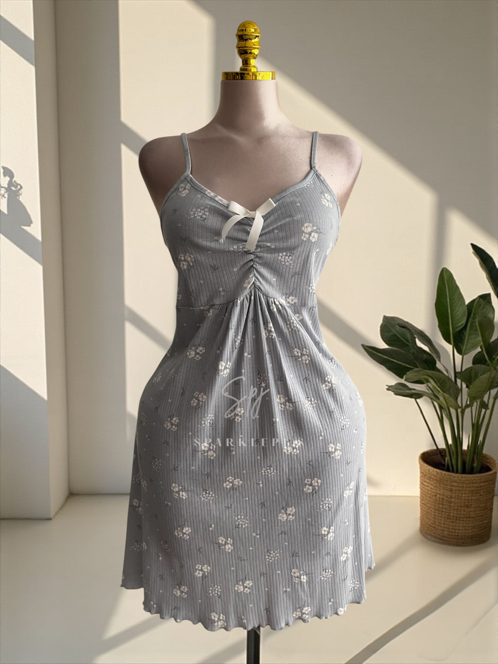 Blossom Ribbed Nightdress