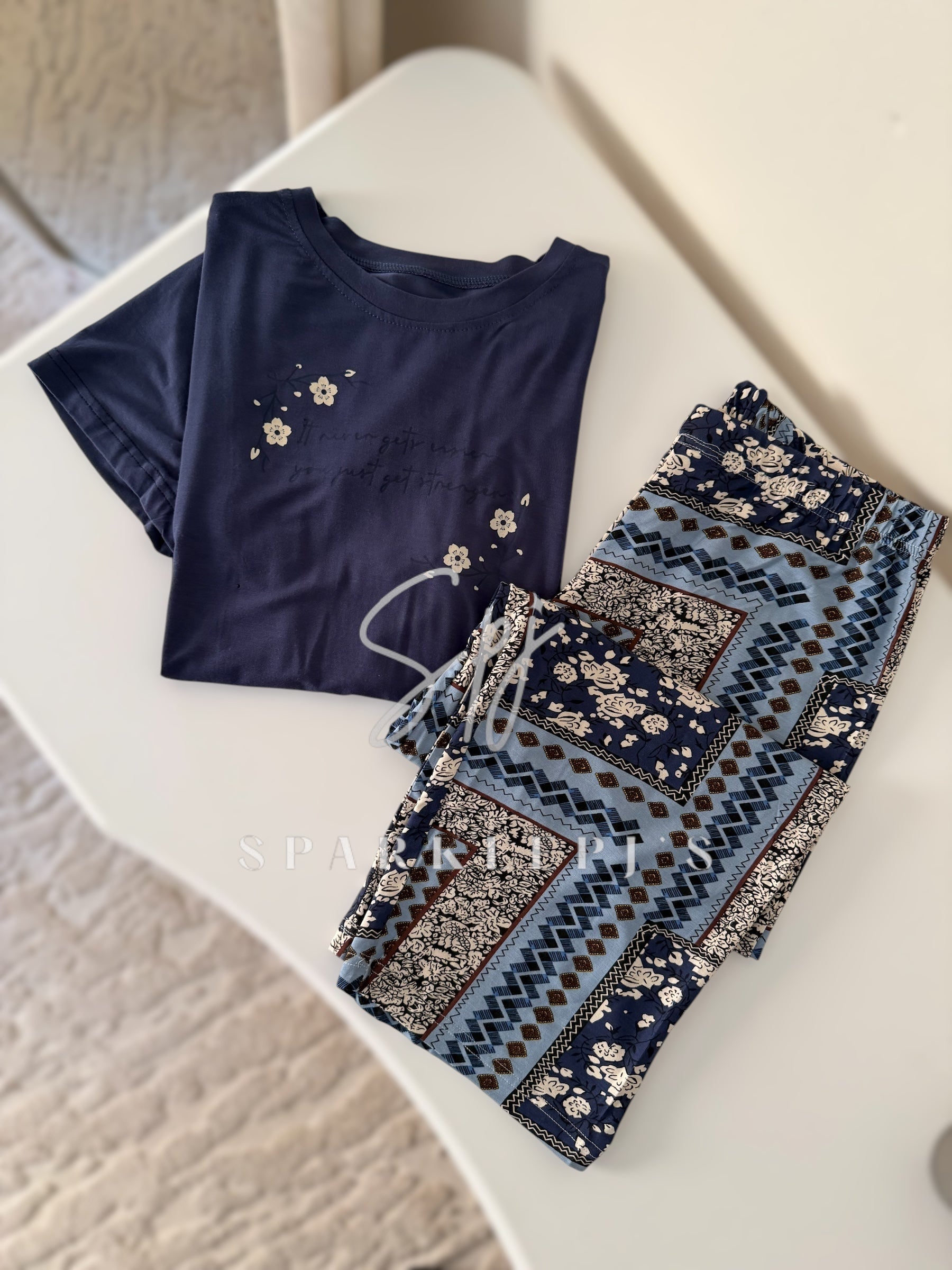 Pattern Breeze Bermuda Pj Set