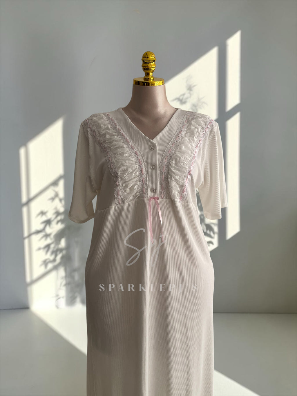 Elegant Ribbon Nightdress