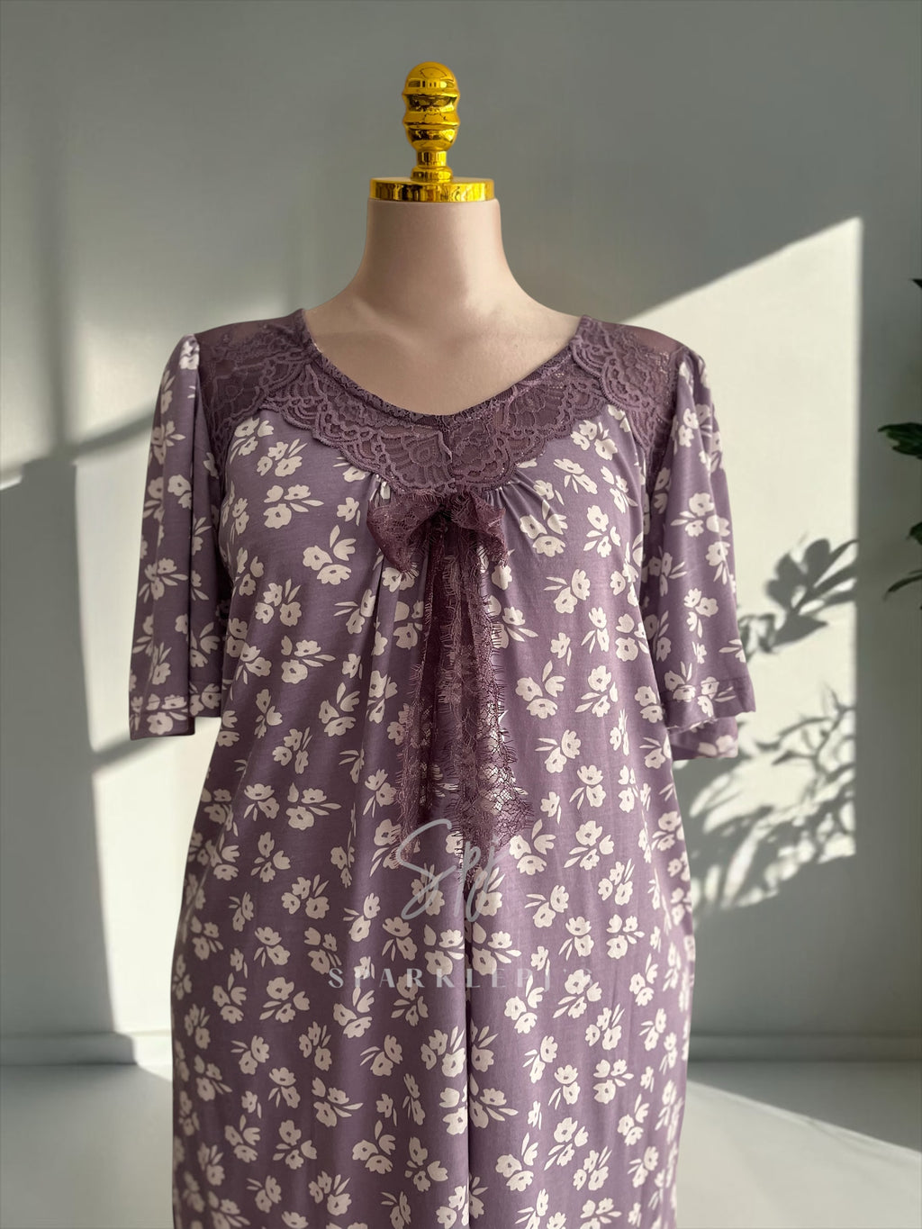 Lavender Bloom Maxi Nightdress