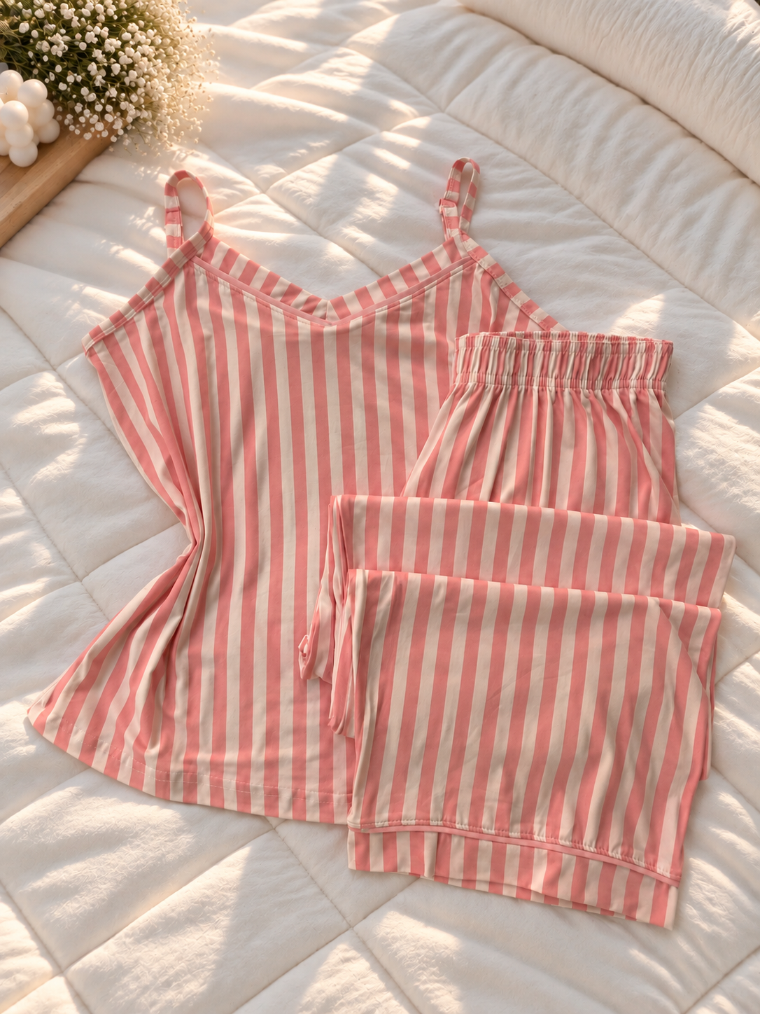 Soft Stripe Pajama Set