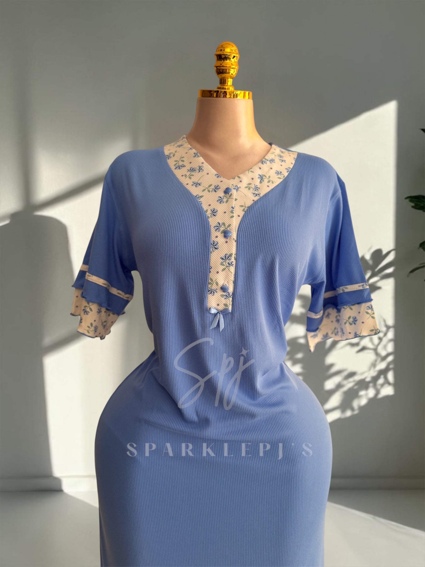 Soft Bloom Long Nightdress