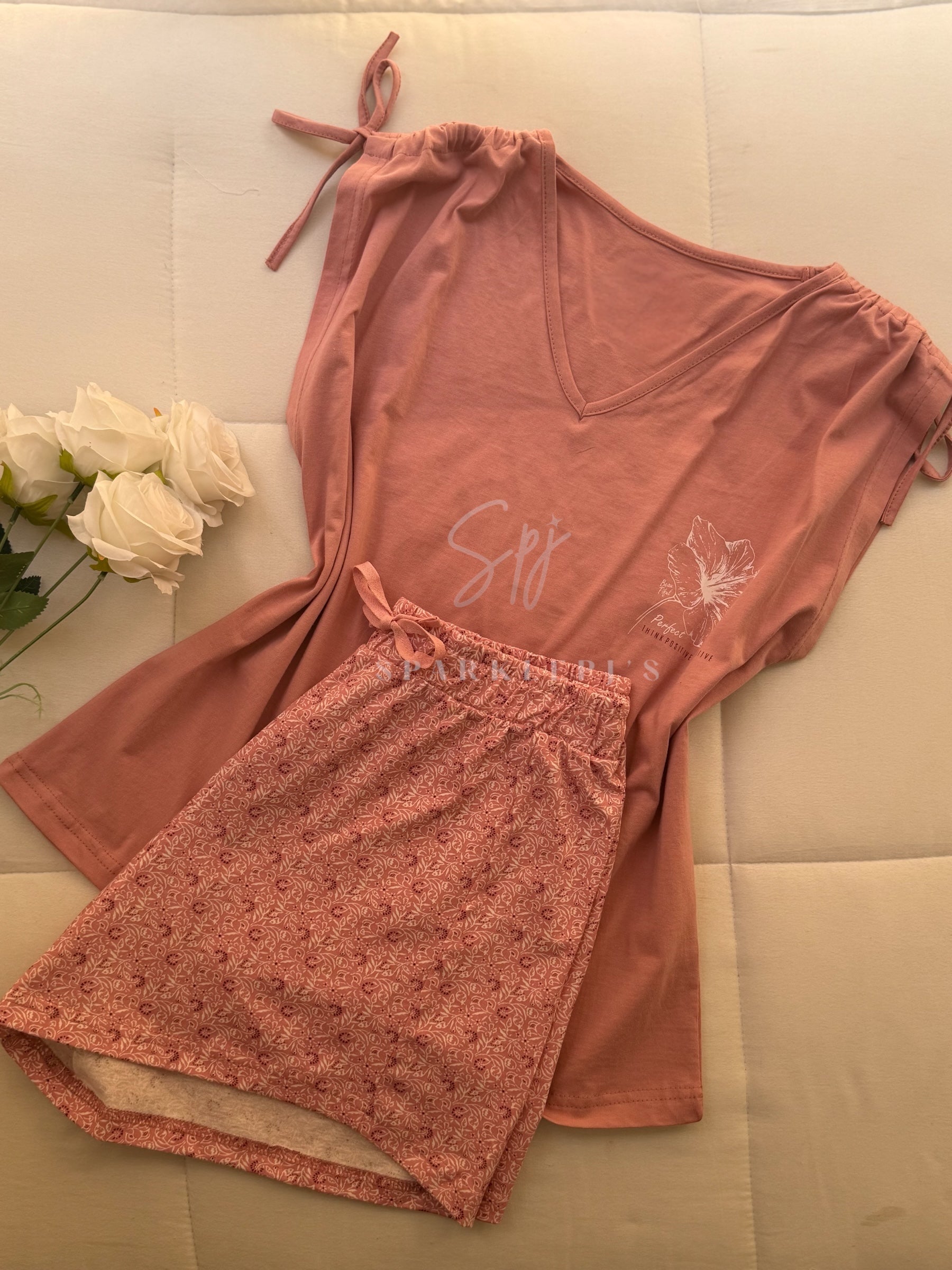 Calm Vibes Short Pajama (Short-Sleeve)
