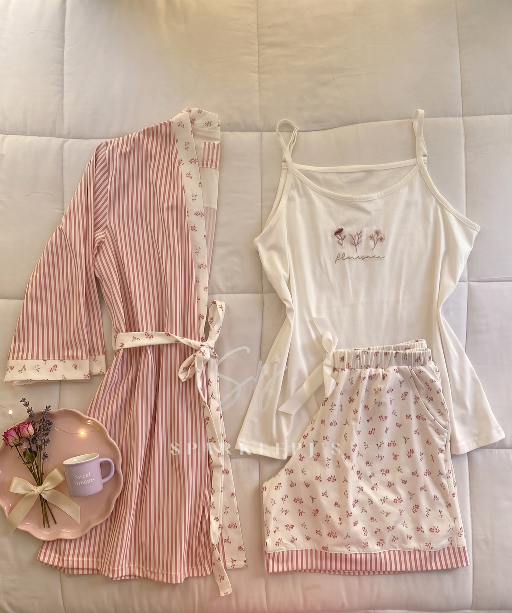 Cozy Flower 3-Piece Pajama