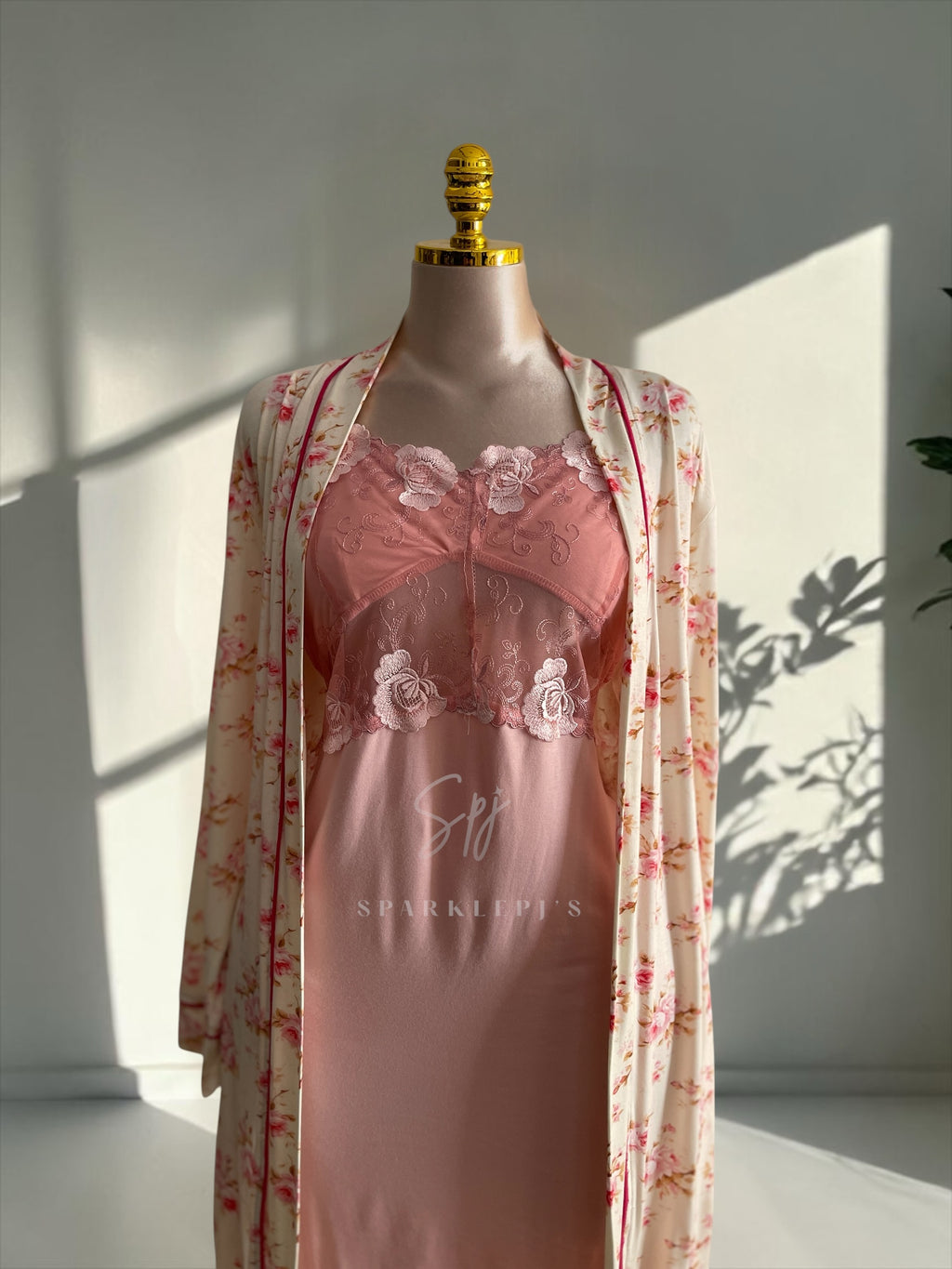 Blossom Grace 2-Piece Nightdress Set