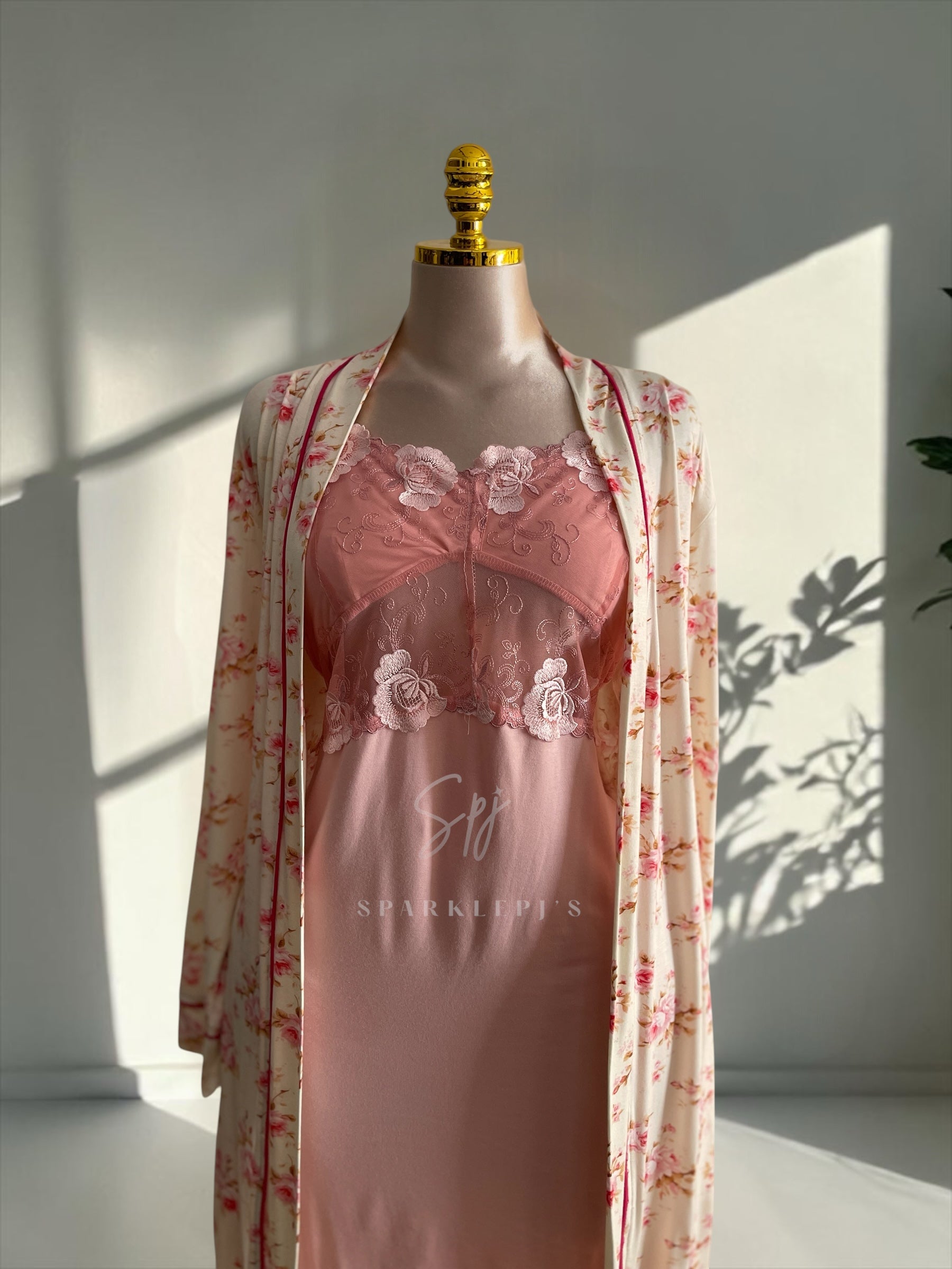 Blossom Grace 2-Piece Nightdress Set