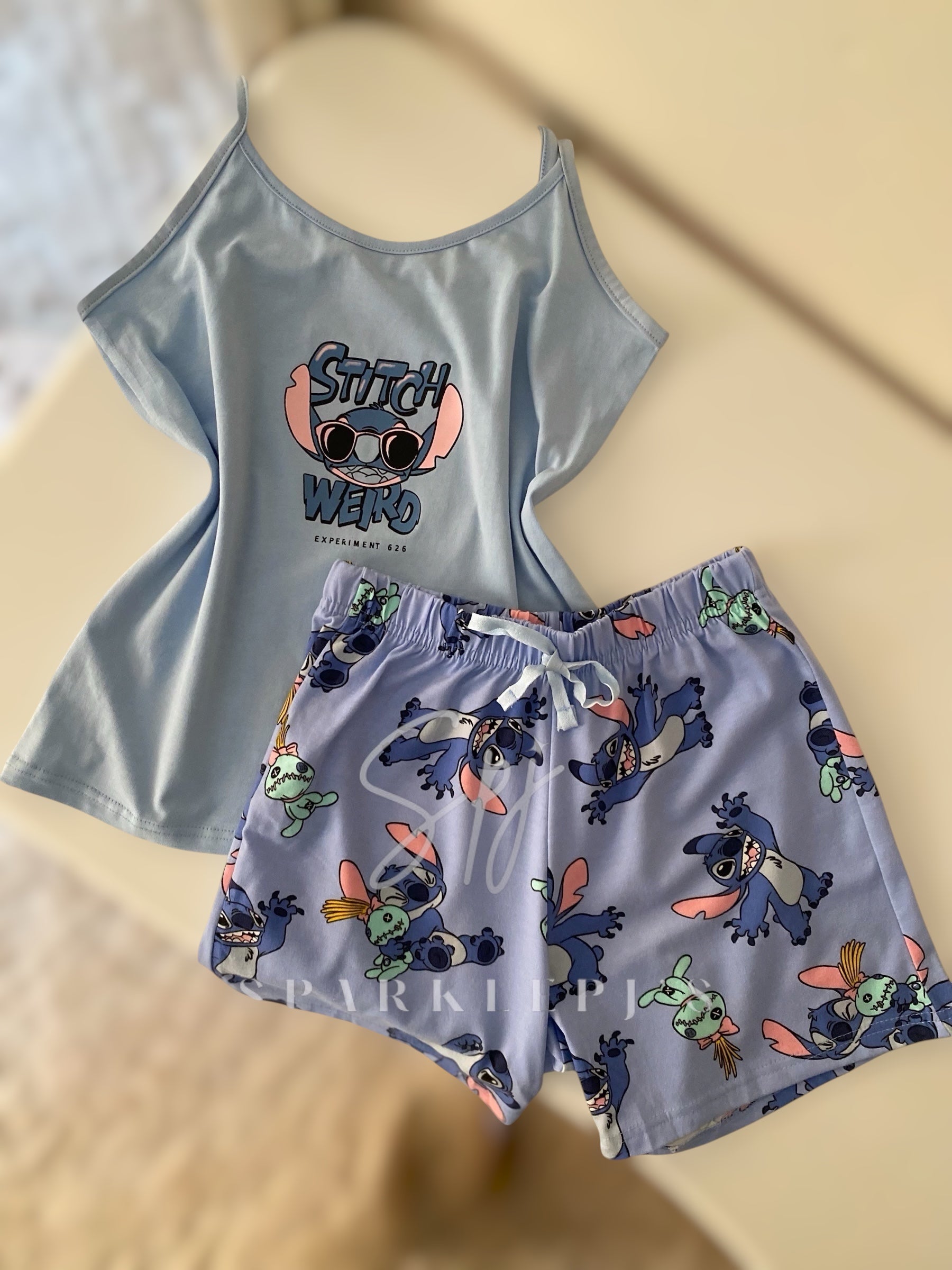 Stitch Cute Short Pajama Set